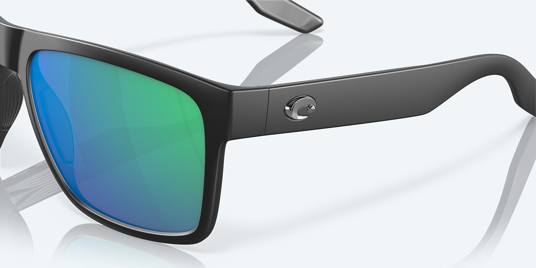 Sunglasses Costa Paunch XL XXL (59-18) with Green Mirror lens and Matte Black frame Image 6 of 7 Sunglasses Costa Paunch XL XXL (59-18) with Green Mirror lens and Matte Black frame Image 6 of 7