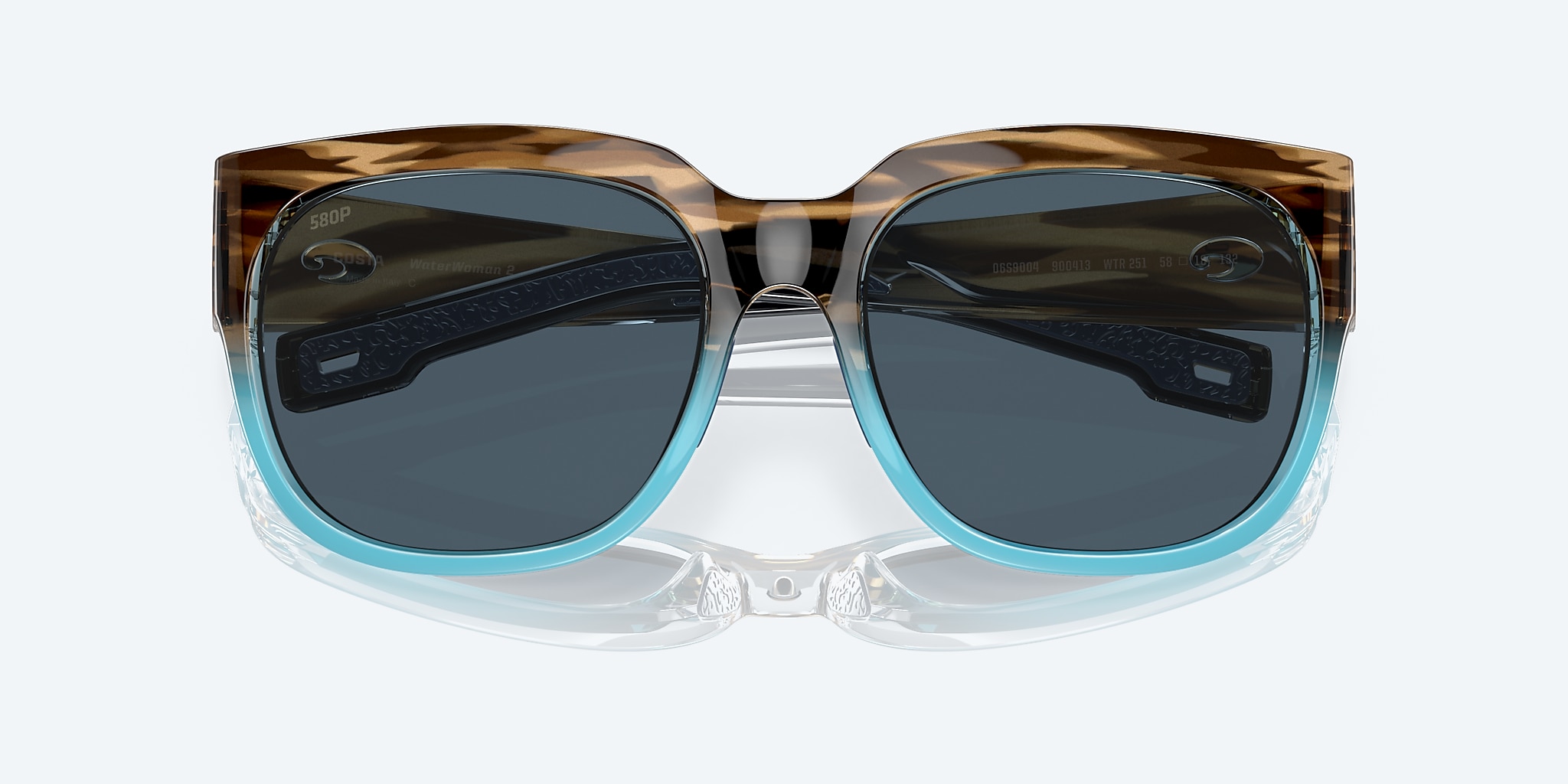 Sunglasses Costa Waterwoman 2 XL (58-18) with Gray lens and Shiny Wahoo frame Image 5 of 7 Sunglasses Costa Waterwoman 2 XL (58-18) with Gray lens and Shiny Wahoo frame Image 5 of 7
