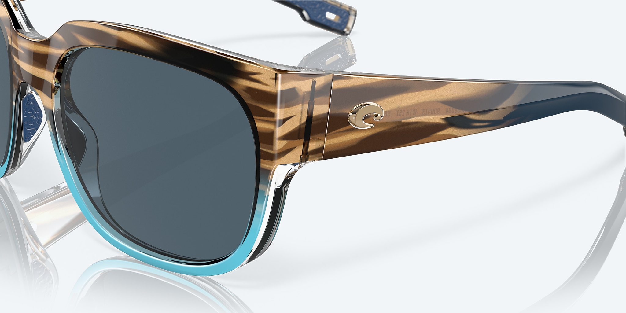 Sunglasses Costa Waterwoman 2 XL (58-18) with Gray lens and Shiny Wahoo frame Image 6 of 7 Sunglasses Costa Waterwoman 2 XL (58-18) with Gray lens and Shiny Wahoo frame Image 6 of 7