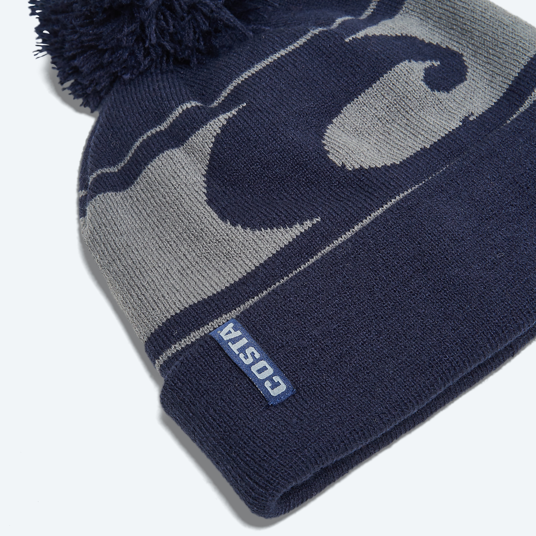 Accessories Navy Costa Insulated Pom Beanie Image 3 of 3 Accessories Navy Costa Insulated Pom Beanie Image 3 of 3
