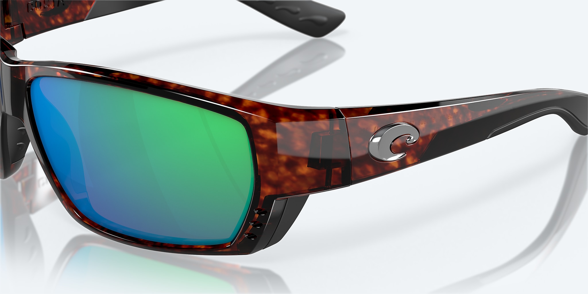 Sunglasses Costa Tuna Alley XL (62-11) with Green Mirror lens and Tortoise frame Image 6 of 7 Sunglasses Costa Tuna Alley XL (62-11) with Green Mirror lens and Tortoise frame Image 6 of 7