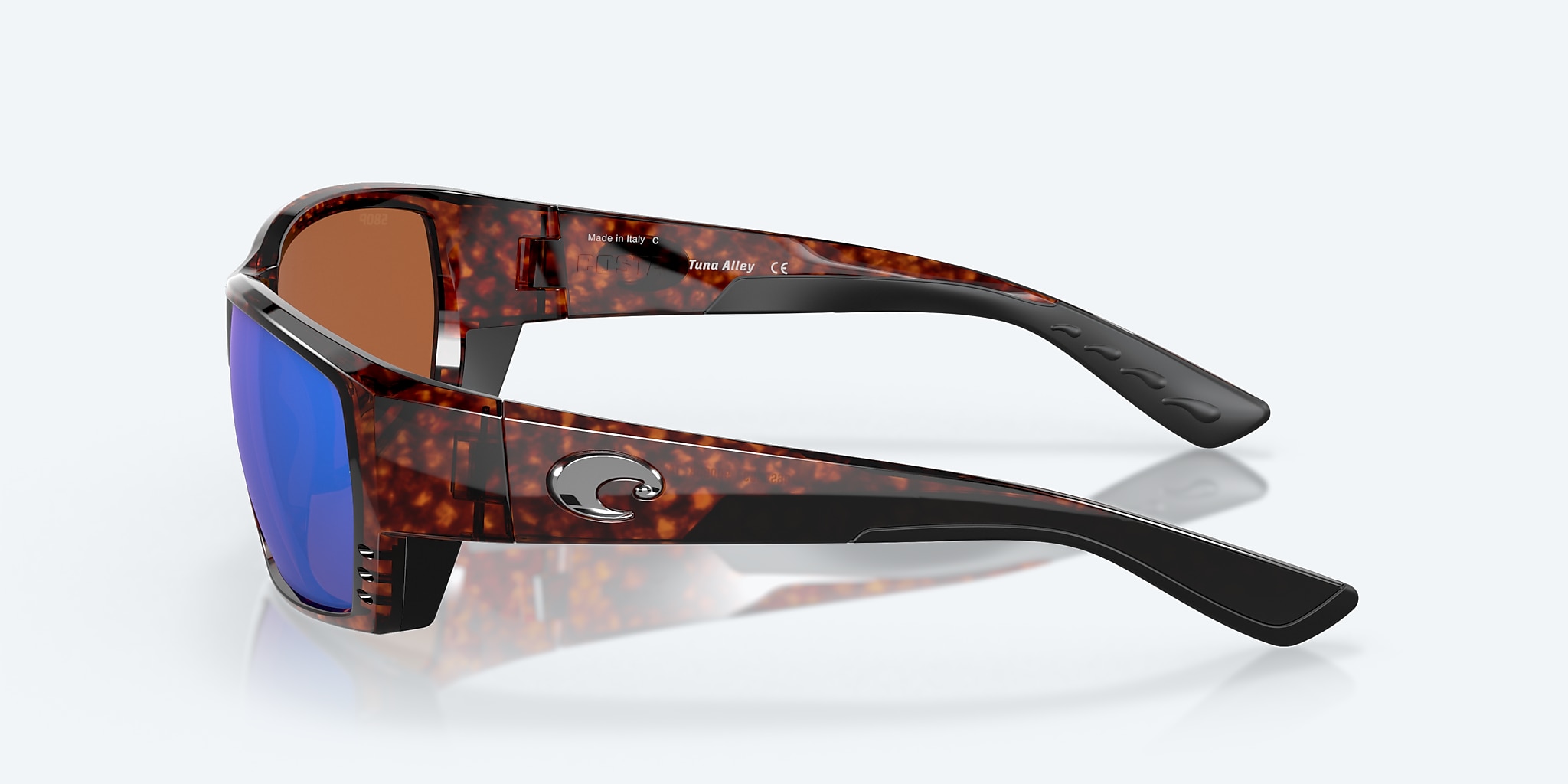 Sunglasses Costa Tuna Alley XL (62-11) with Green Mirror lens and Tortoise frame Image 3 of 7 Sunglasses Costa Tuna Alley XL (62-11) with Green Mirror lens and Tortoise frame Image 3 of 7
