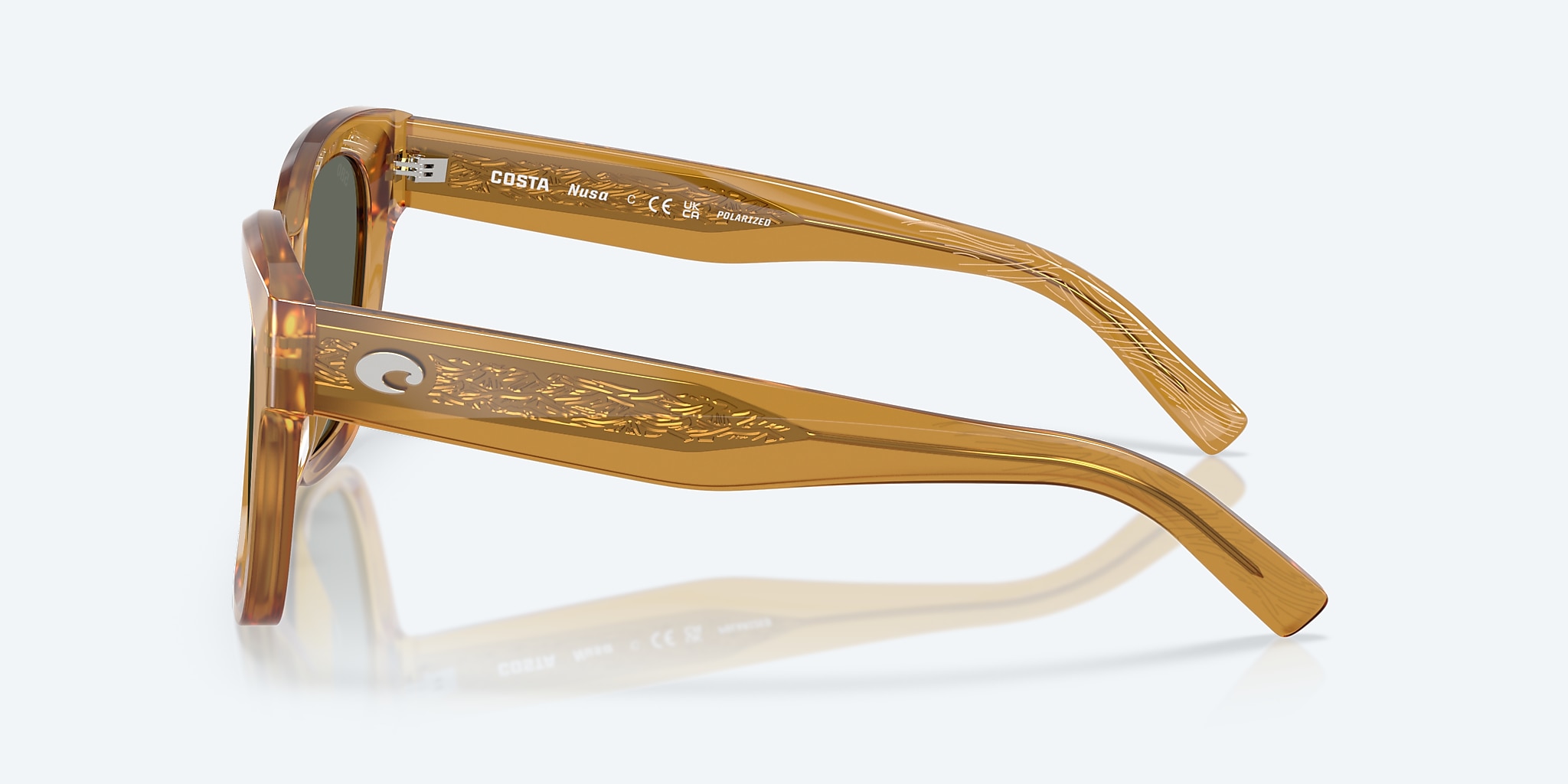 Sunglasses Costa Nusa XL (54-19) with Gray lens and Sun Ray frame Image 3 of 7 Sunglasses Costa Nusa XL (54-19) with Gray lens and Sun Ray frame Image 3 of 7