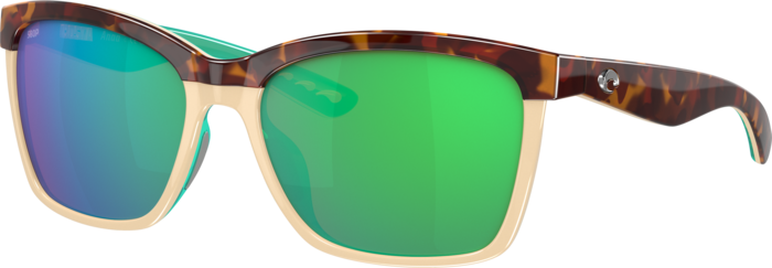 Costa Anaa S (55-16) with Green Mirror lenses and Shiny  display picture 2