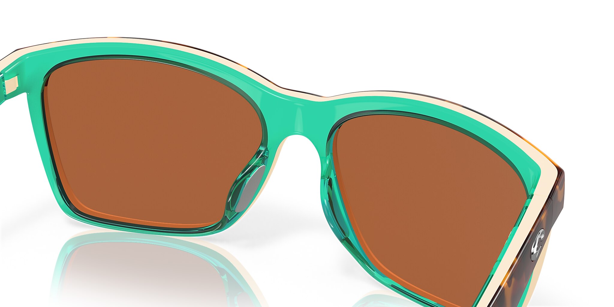 Costa Anaa S (55-16) with Green Mirror lenses and Shiny Retro