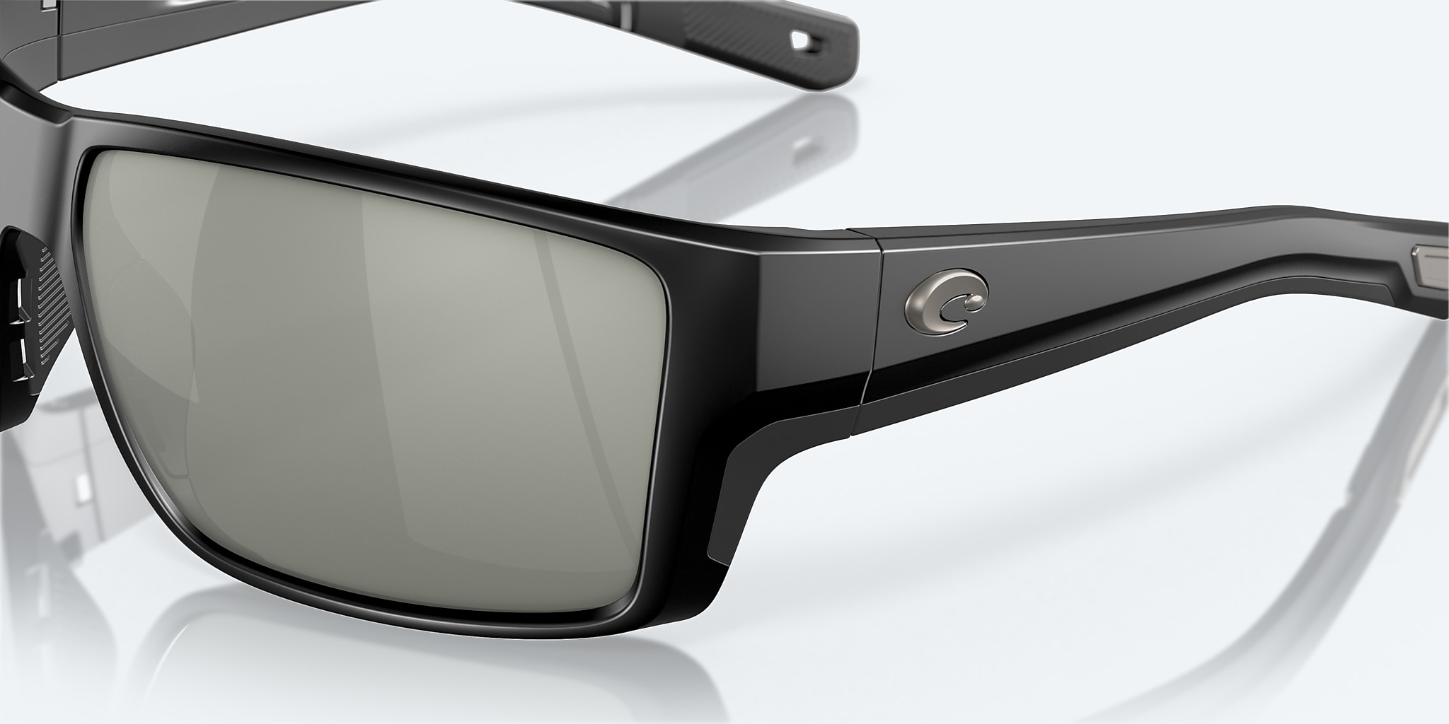 Sunglasses Costa Reefton PRO XL (63-15) with Gray Silver Mirror lens and Matte Black frame Image 6 of 7 Sunglasses Costa Reefton PRO XL (63-15) with Gray Silver Mirror lens and Matte Black frame Image 6 of 7