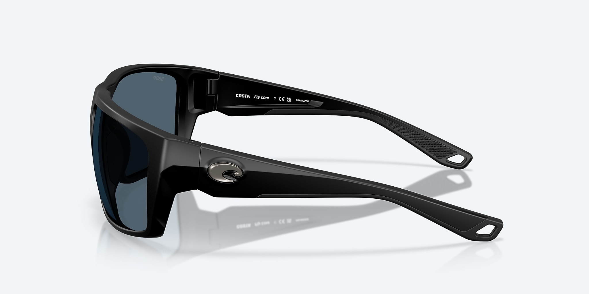 Sunglasses Costa Fly Line L (64-13) with Gray lens and Matte Black frame Image 3 of 7 Sunglasses Costa Fly Line L (64-13) with Gray lens and Matte Black frame Image 3 of 7