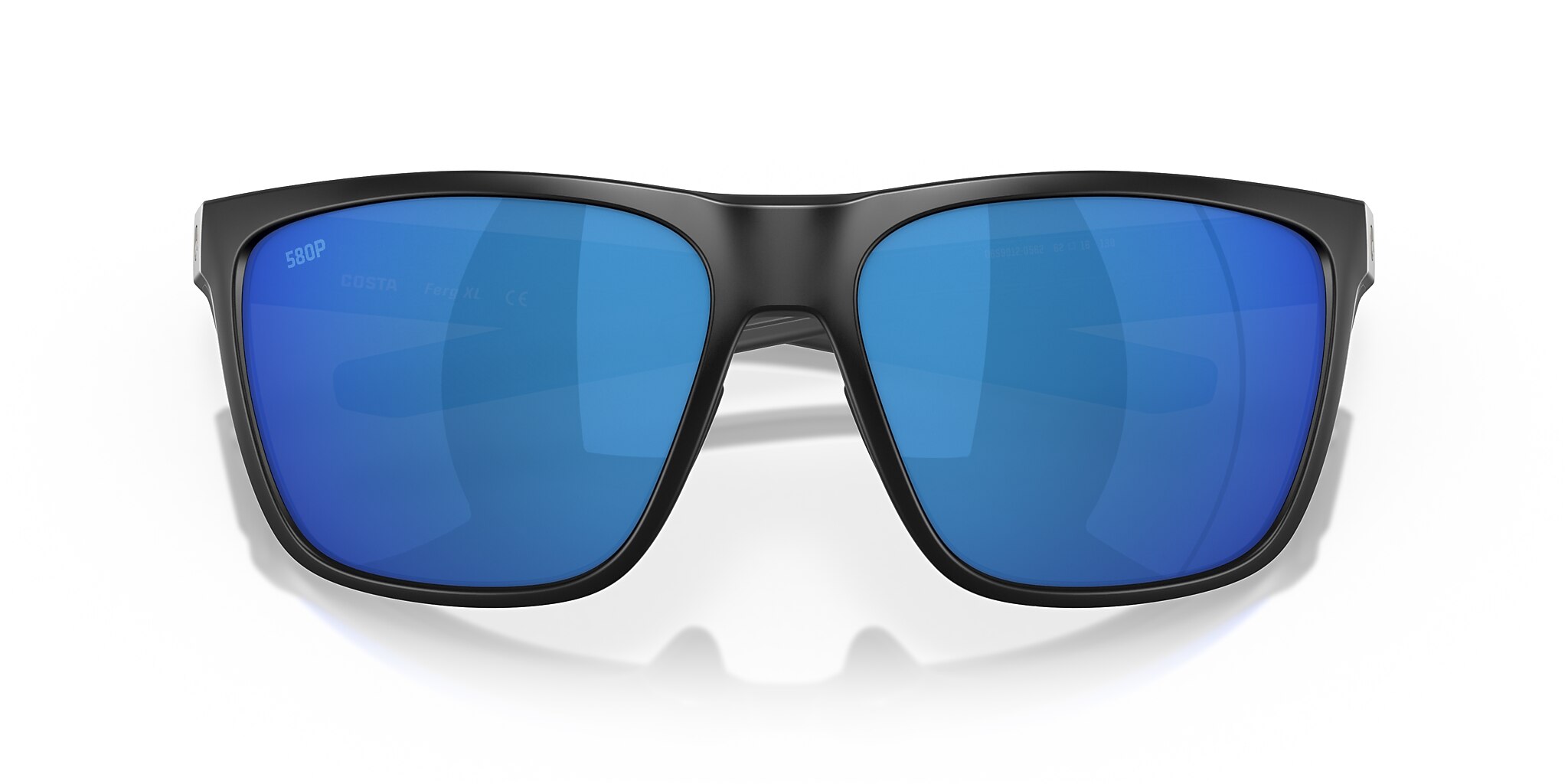 Costa Ferg XL XXL (62-16) with Blue Mirror lenses and Matte Black