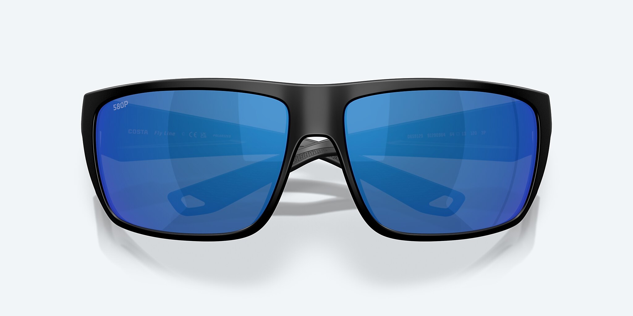 Sunglasses Costa Fly Line L (64-13) with Blue Mirror lens and Matte Black frame Image 5 of 7 Sunglasses Costa Fly Line L (64-13) with Blue Mirror lens and Matte Black frame Image 5 of 7