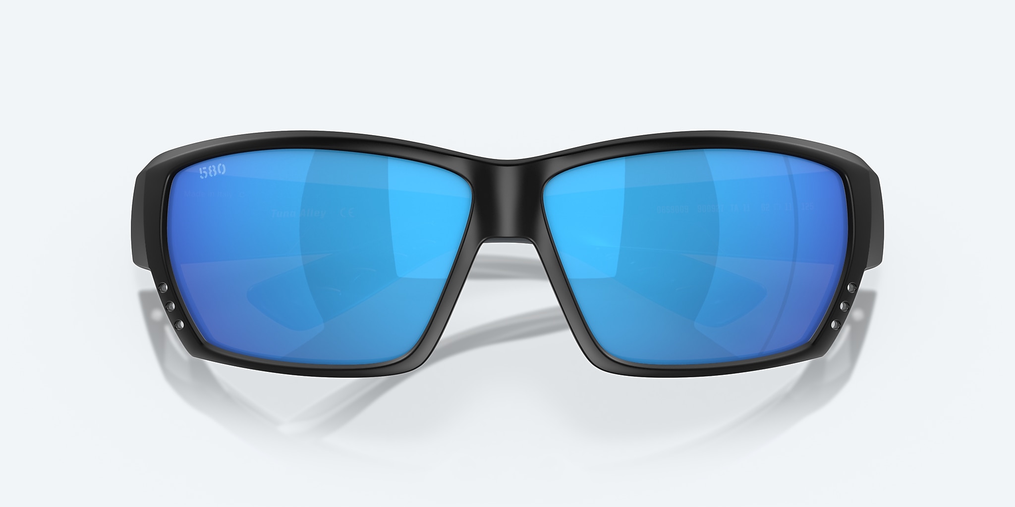 Sunglasses Costa Tuna Alley XL (62-11) with Blue Mirror lens and Matte Black frame Image 5 of 7 Sunglasses Costa Tuna Alley XL (62-11) with Blue Mirror lens and Matte Black frame Image 5 of 7