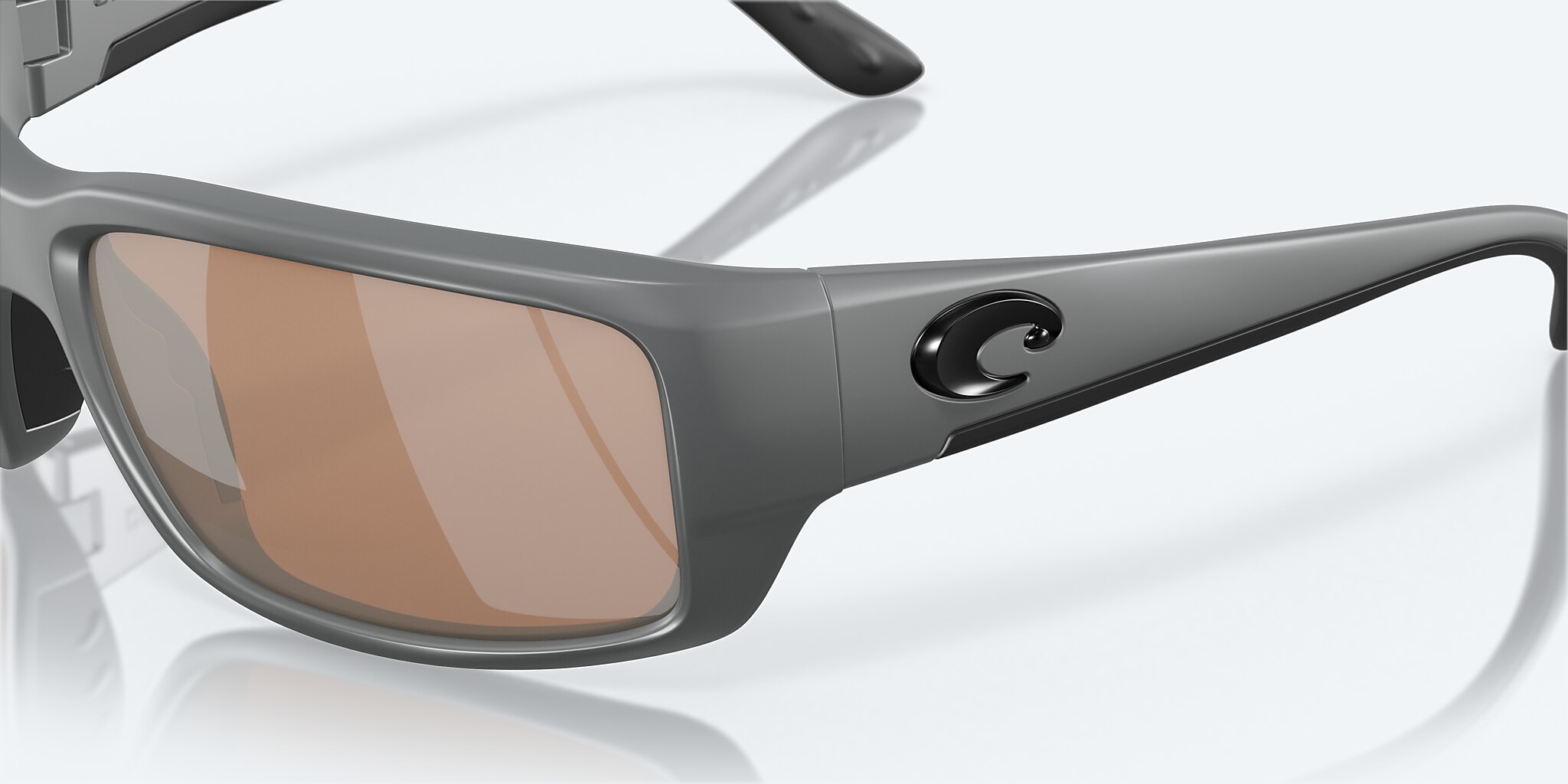 Lunettes de soleil Costa Fantail M (59-14) avec Cuivre argenté verre et Gris mat monture Image 6 de 7