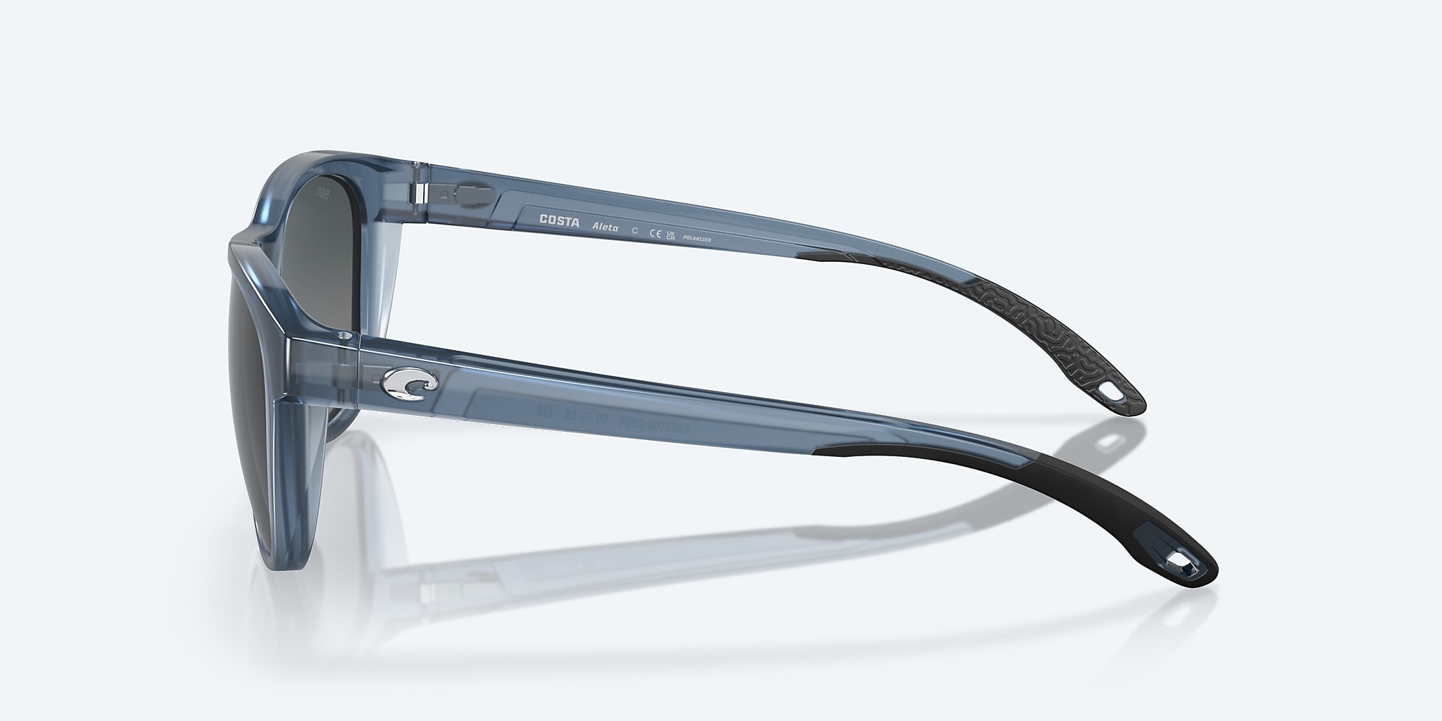 Sunglasses Costa Aleta L (54-19) with Gray Gradient lens and Blue Foam frame Image 3 of 7 Sunglasses Costa Aleta L (54-19) with Gray Gradient lens and Blue Foam frame Image 3 of 7