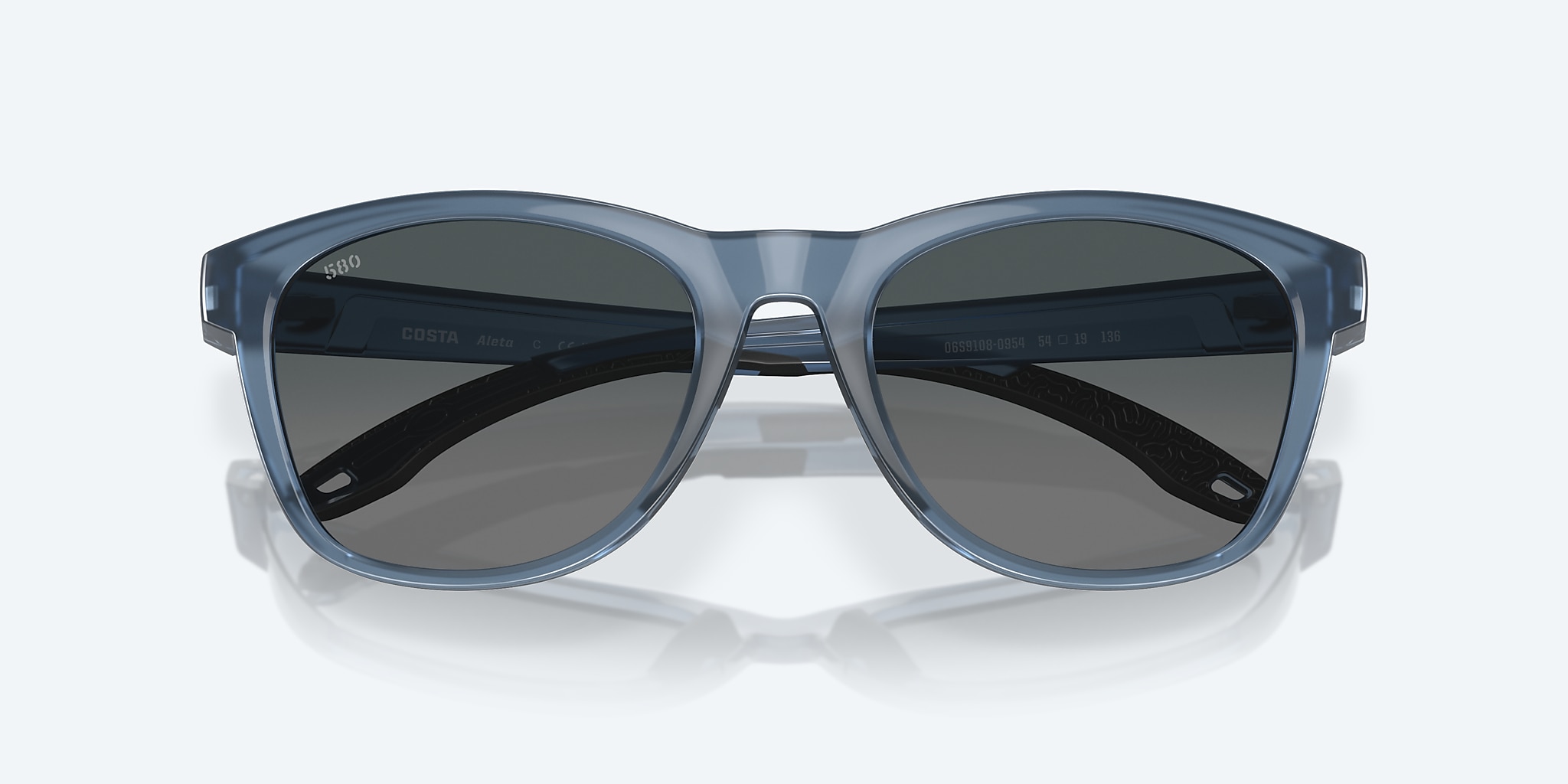 Sunglasses Costa Aleta L (54-19) with Gray Gradient lens and Blue Foam frame Image 5 of 7 Sunglasses Costa Aleta L (54-19) with Gray Gradient lens and Blue Foam frame Image 5 of 7