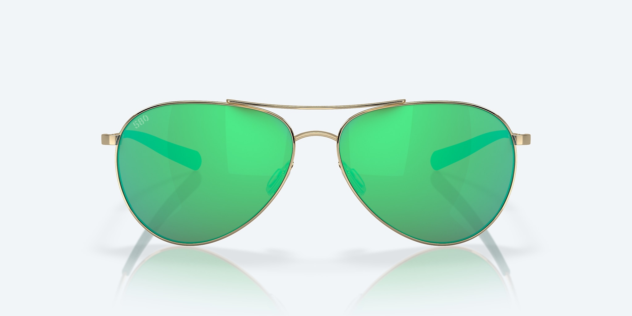 Sunglasses Costa Piper L (58-14) with Green Mirror lens and Shiny Gold frame Image 2 of 7 Sunglasses Costa Piper L (58-14) with Green Mirror lens and Shiny Gold frame Image 2 of 7