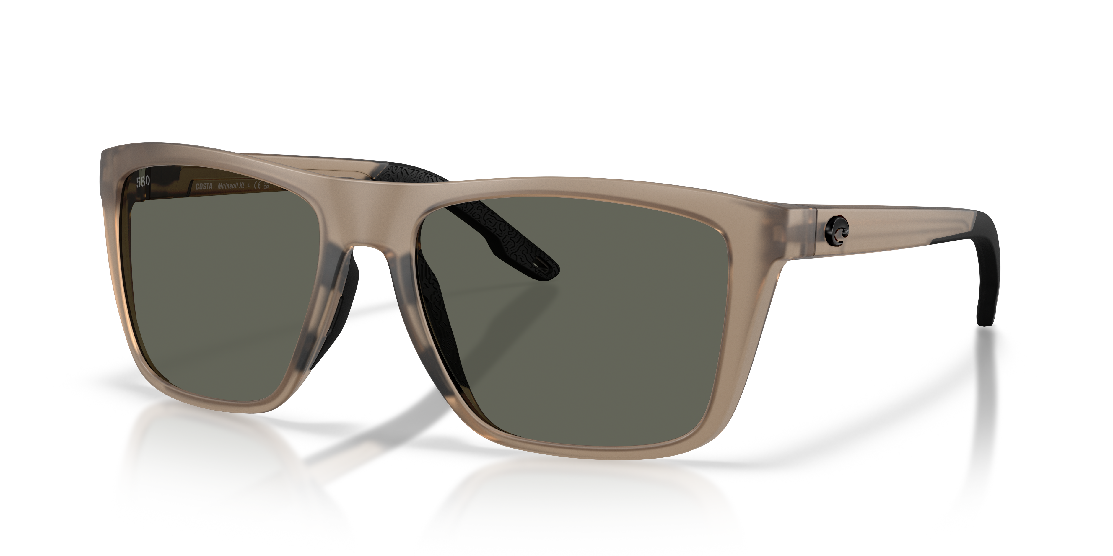 Costa Mainsail XL XXL (59-18) with Gray lenses and Matte Brown