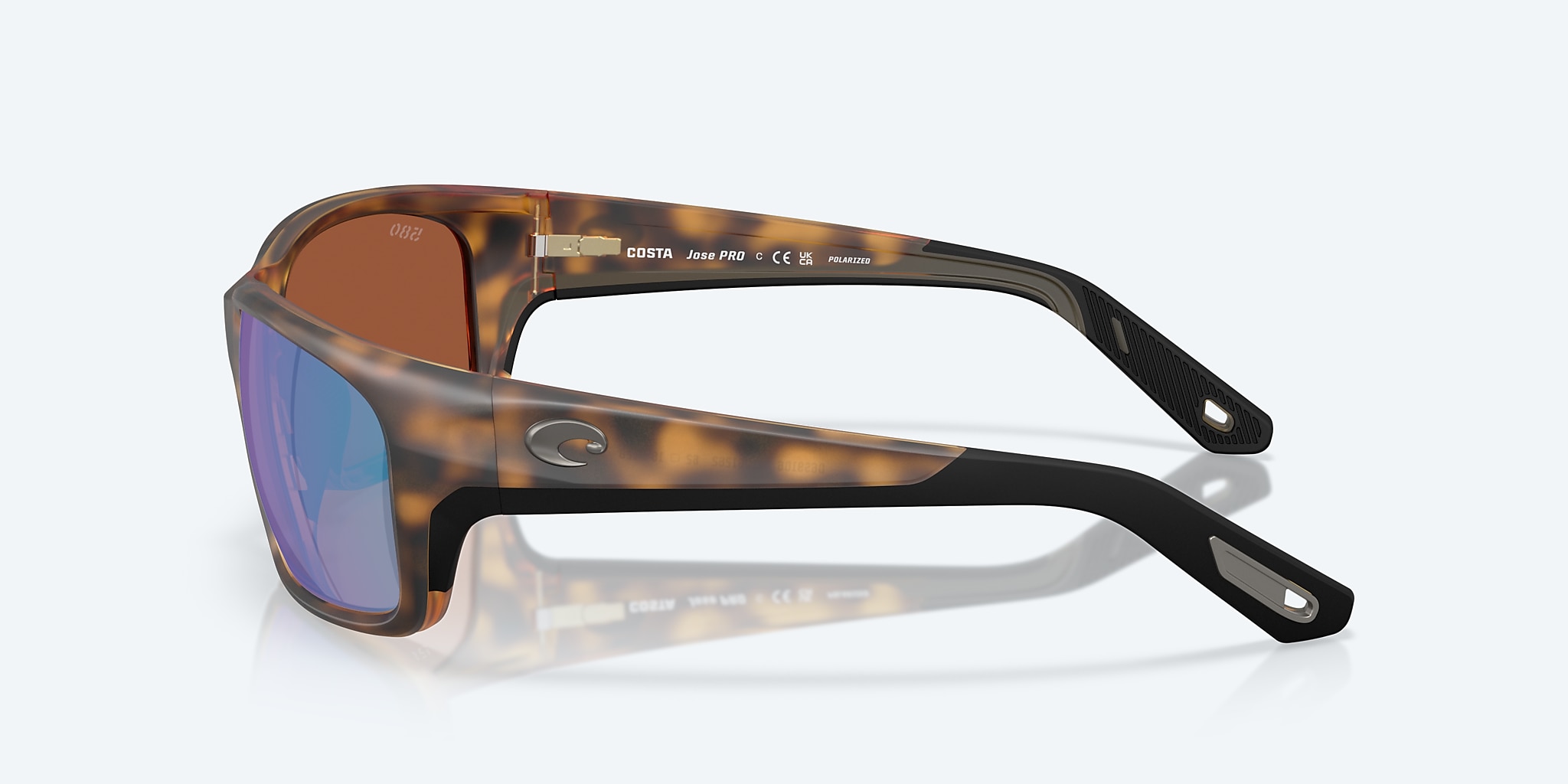 Sunglasses Costa Jose PRO L (62-16) with Green Mirror lens and Matte Tortoise frame Image 3 of 7 Sunglasses Costa Jose PRO L (62-16) with Green Mirror lens and Matte Tortoise frame Image 3 of 7