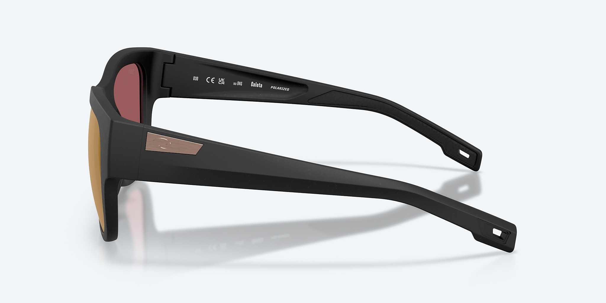 Lentes de Sol Costa Caleta XL (55-19) con Dorado Espejado lente y Netplus Black montura Imagen 3 de 8 Lentes de Sol Costa Caleta XL (55-19) con Dorado Espejado lente y Netplus Black montura Imagen 3 de 8