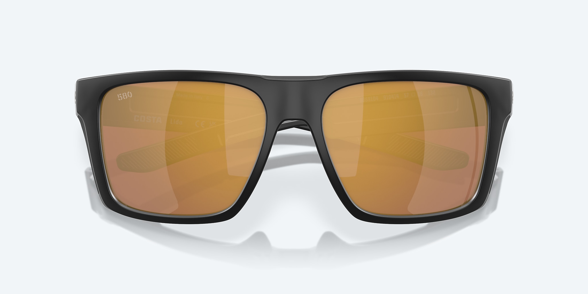 Sunglasses Costa Lido XL (57-16) with Gold Mirror lens and Matte Black frame Image 5 of 7 Sunglasses Costa Lido XL (57-16) with Gold Mirror lens and Matte Black frame Image 5 of 7