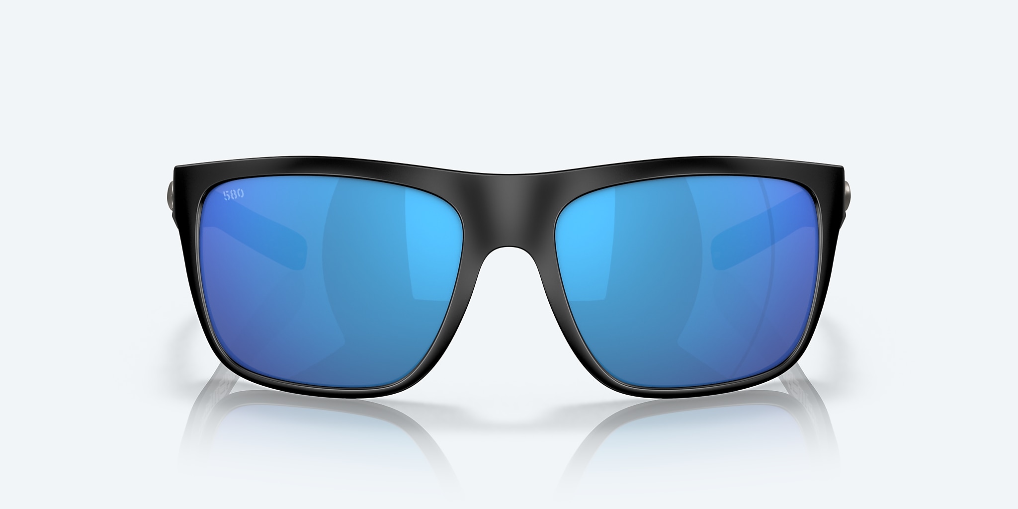 Sunglasses Costa Broadbill L (60-16) with Blue Mirror lens and Matte Black frame Image 2 of 7