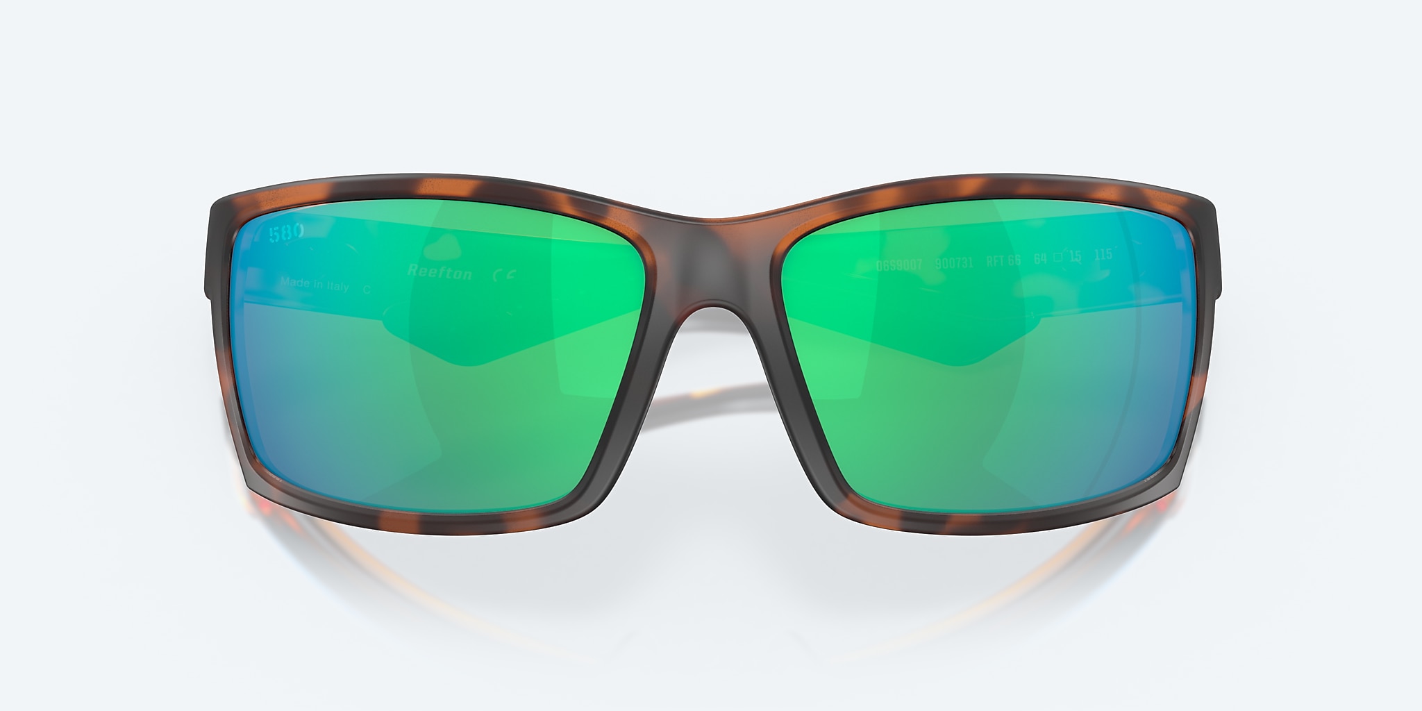 Sunglasses Costa Reefton XL (64-15) with Green Mirror lens and Retro Tortoise frame Image 5 of 7 Sunglasses Costa Reefton XL (64-15) with Green Mirror lens and Retro Tortoise frame Image 5 of 7