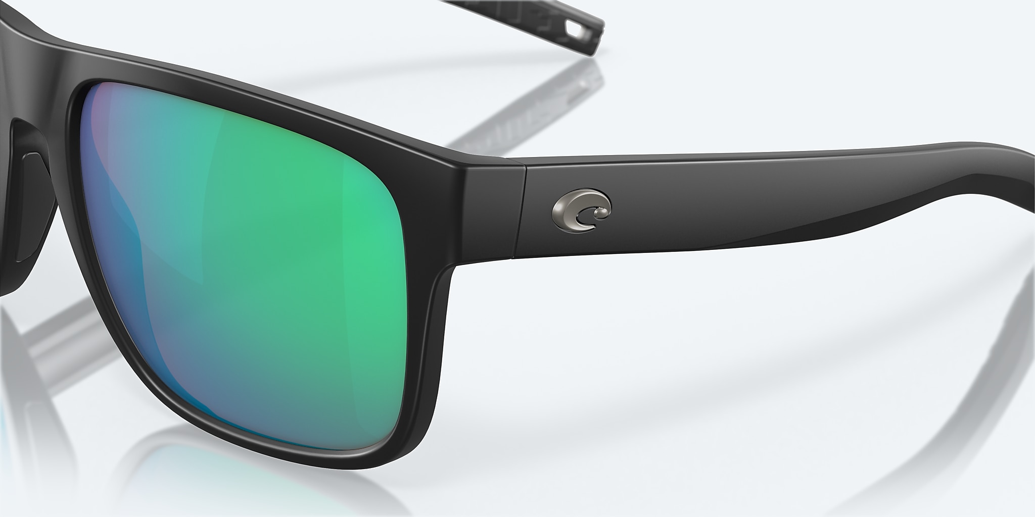 Sunglasses Costa Spearo XL XXL (59-17) with Green Mirror lens and Matte Black frame Image 6 of 7 Sunglasses Costa Spearo XL XXL (59-17) with Green Mirror lens and Matte Black frame Image 6 of 7