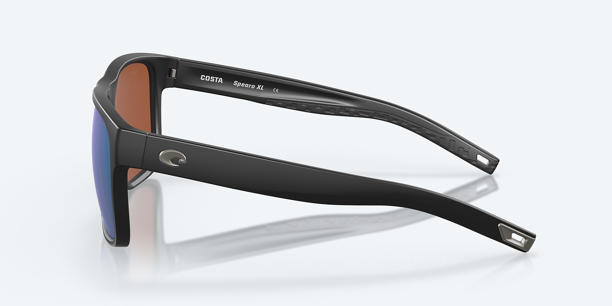 Sunglasses Costa Spearo XL XXL (59-17) with Green Mirror lens and Matte Black frame Image 3 of 7 Sunglasses Costa Spearo XL XXL (59-17) with Green Mirror lens and Matte Black frame Image 3 of 7