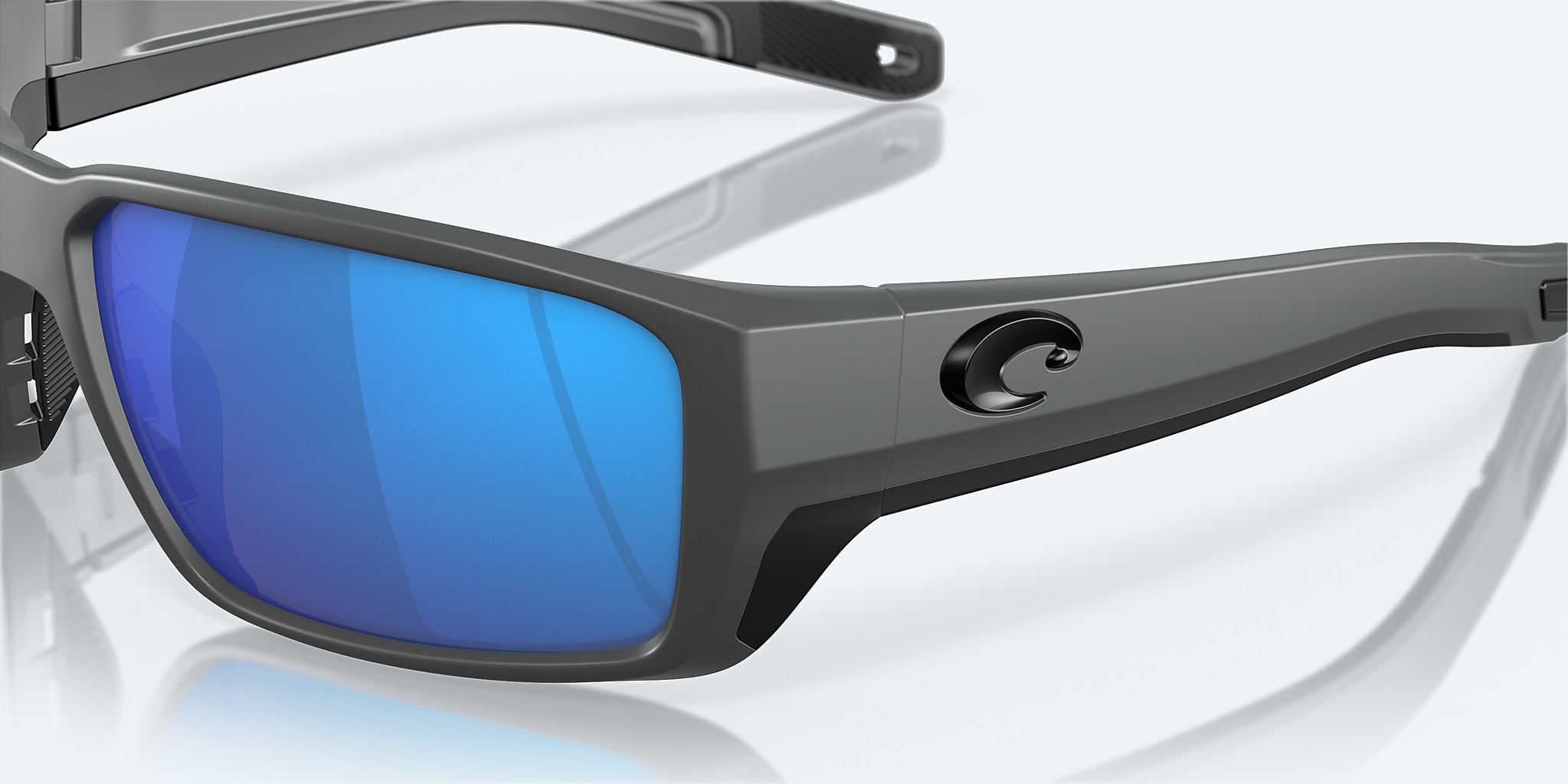 Sunglasses Costa Fantail PRO L (60-15) with Blue Mirror lens and Matte Gray frame Image 6 of 8 Sunglasses Costa Fantail PRO L (60-15) with Blue Mirror lens and Matte Gray frame Image 6 of 8