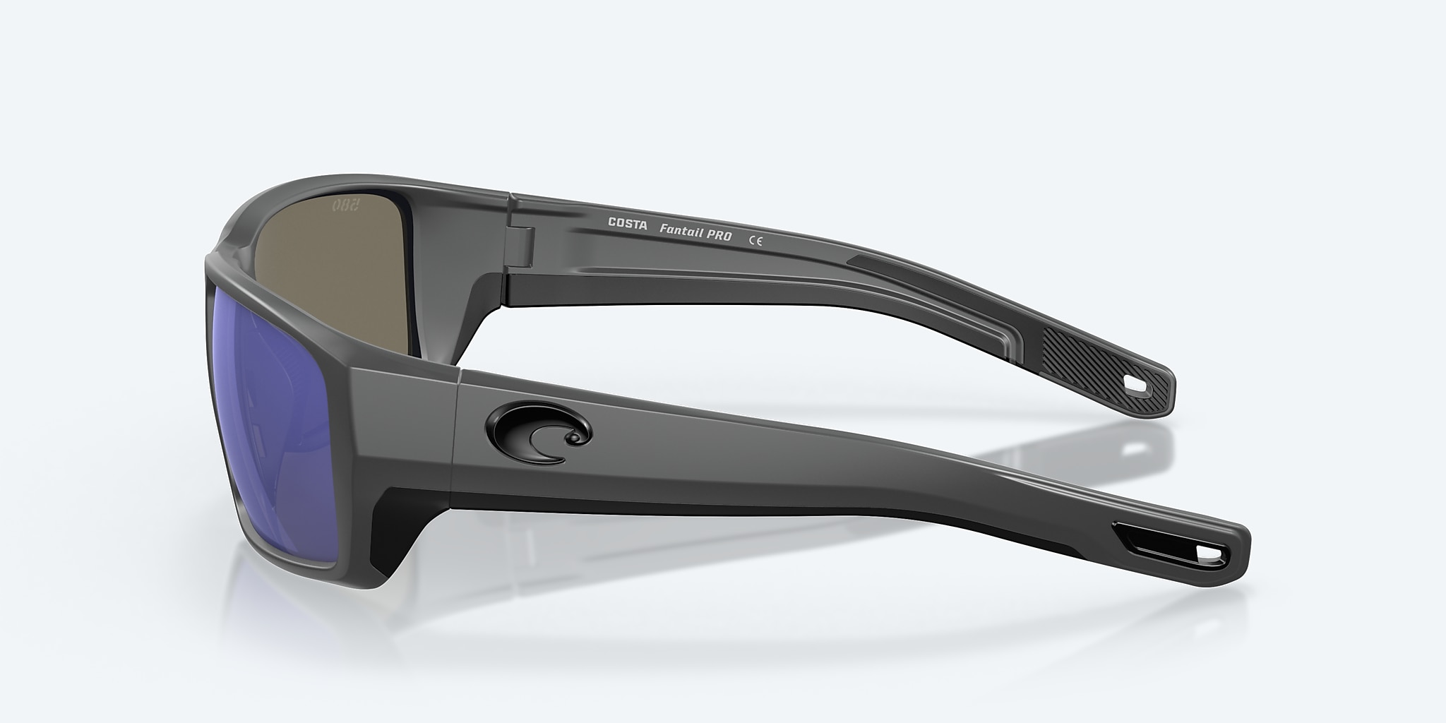 Sunglasses Costa Fantail PRO L (60-15) with Blue Mirror lens and Matte Gray frame Image 3 of 8 Sunglasses Costa Fantail PRO L (60-15) with Blue Mirror lens and Matte Gray frame Image 3 of 8