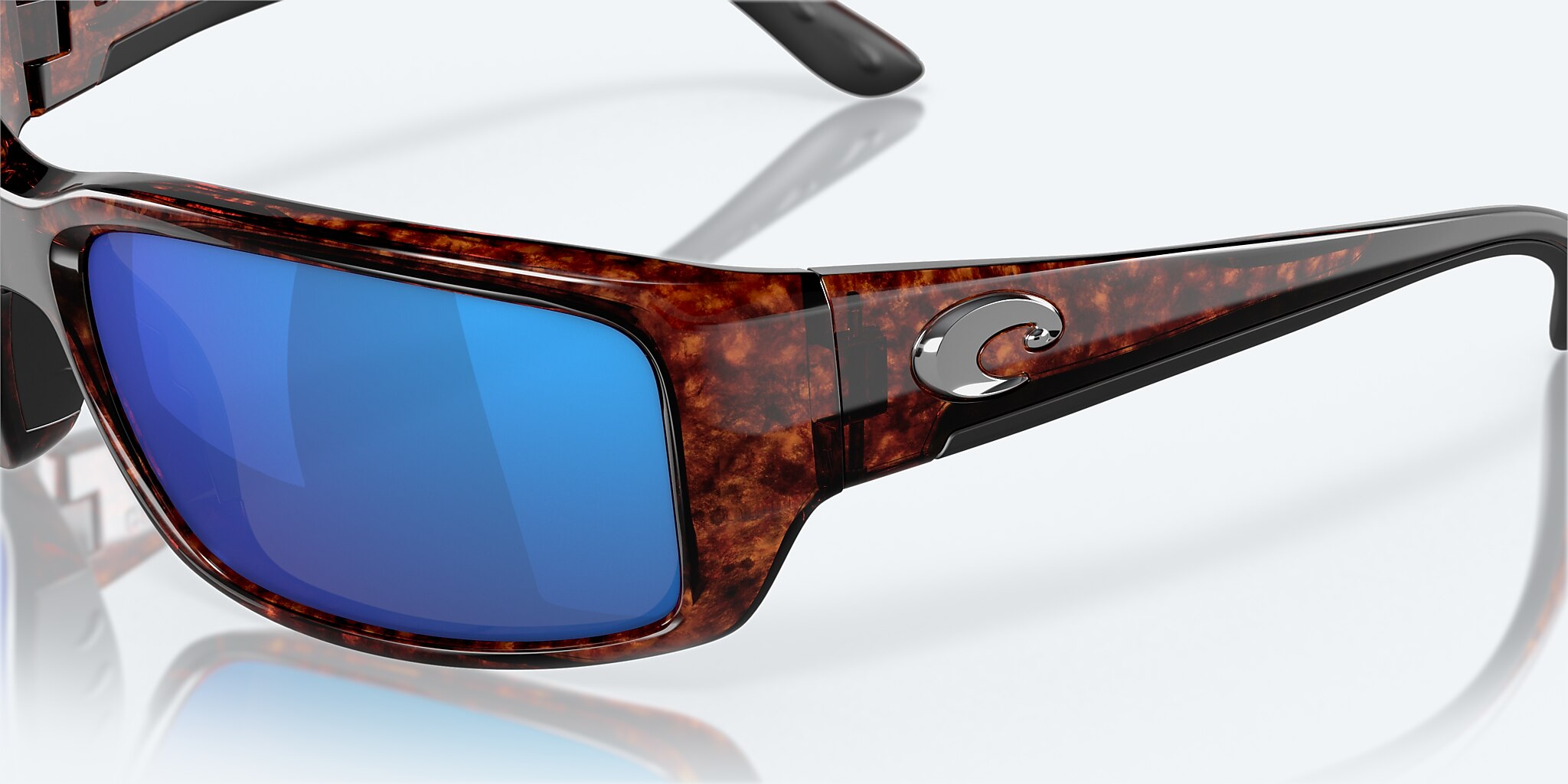 Sunglasses Costa Fantail M (59-14) with Blue Mirror lens and Tortoise frame Image 6 of 7