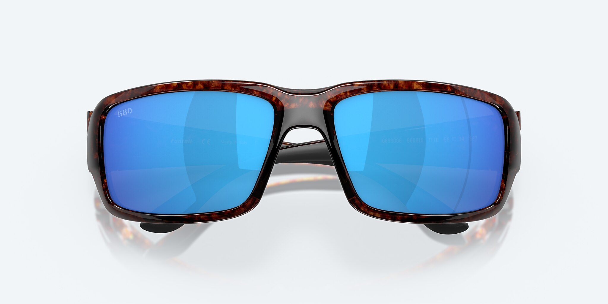 Sunglasses Costa Fantail M (59-14) with Blue Mirror lens and Tortoise frame Image 5 of 7