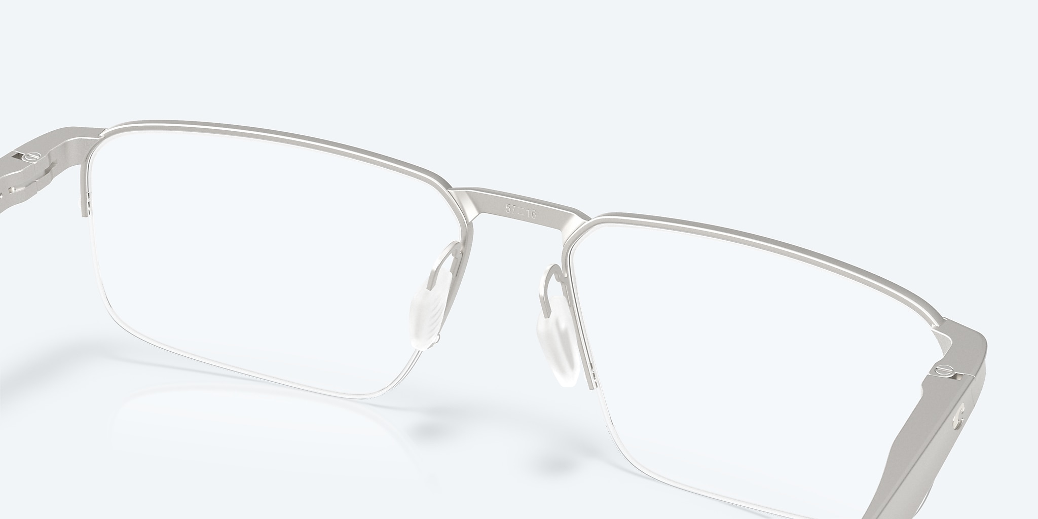 Eyeglasses Costa Bimini Road 600 L (57-16) with Demo Lens lens and Satin Silver frame Image 7 of 7 Eyeglasses Costa Bimini Road 600 L (57-16) with Demo Lens lens and Satin Silver frame Image 7 of 7