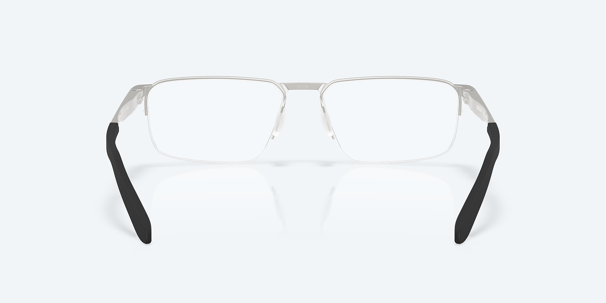 Eyeglasses Costa Bimini Road 600 L (57-16) with Demo Lens lens and Satin Silver frame Image 4 of 7 Eyeglasses Costa Bimini Road 600 L (57-16) with Demo Lens lens and Satin Silver frame Image 4 of 7