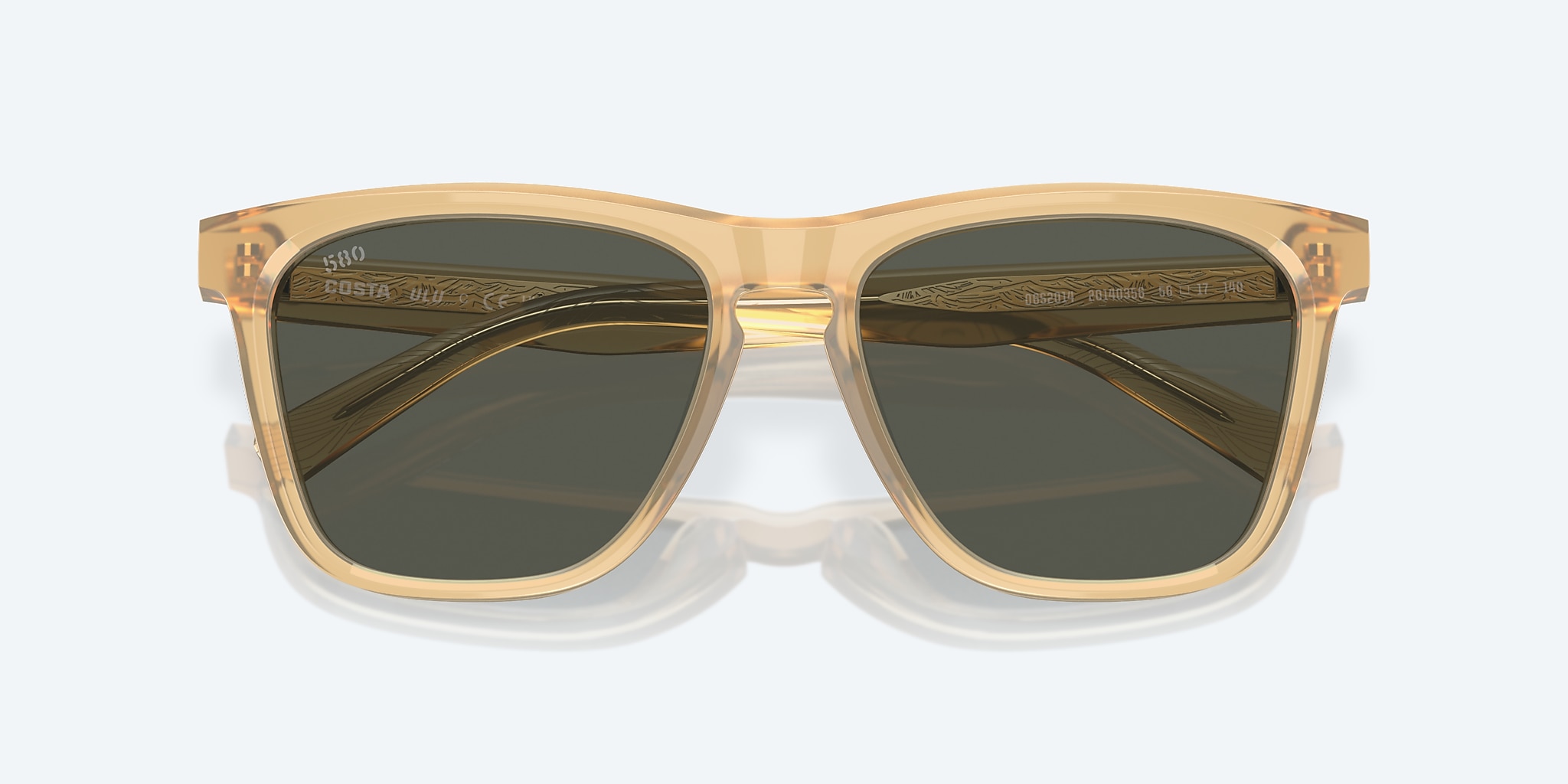 Sunglasses Costa Ulu L (56-17) with Gray lens and Sun Coral frame Image 5 of 7 Sunglasses Costa Ulu L (56-17) with Gray lens and Sun Coral frame Image 5 of 7