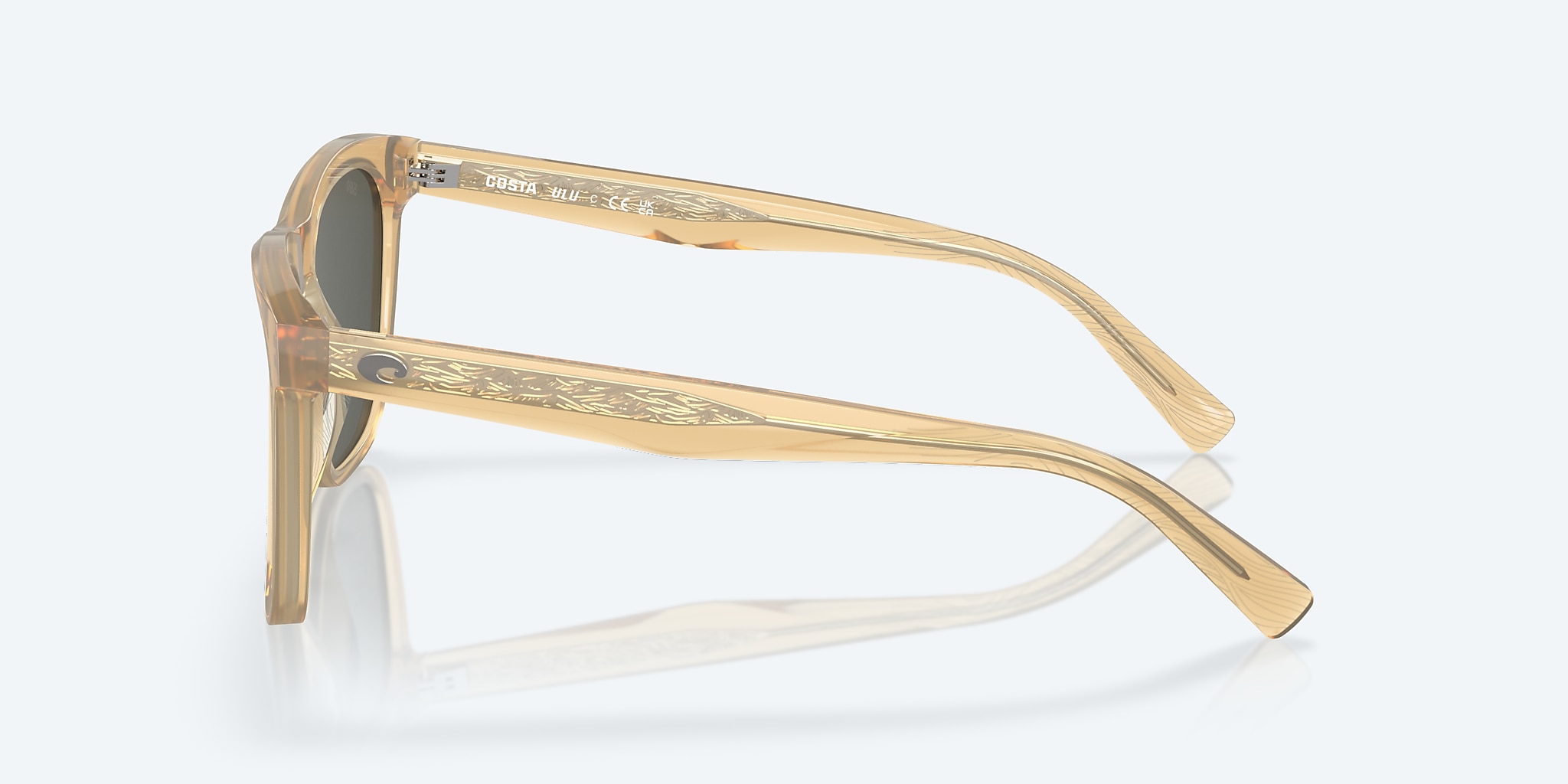 Sunglasses Costa Ulu L (56-17) with Gray lens and Sun Coral frame Image 3 of 7 Sunglasses Costa Ulu L (56-17) with Gray lens and Sun Coral frame Image 3 of 7