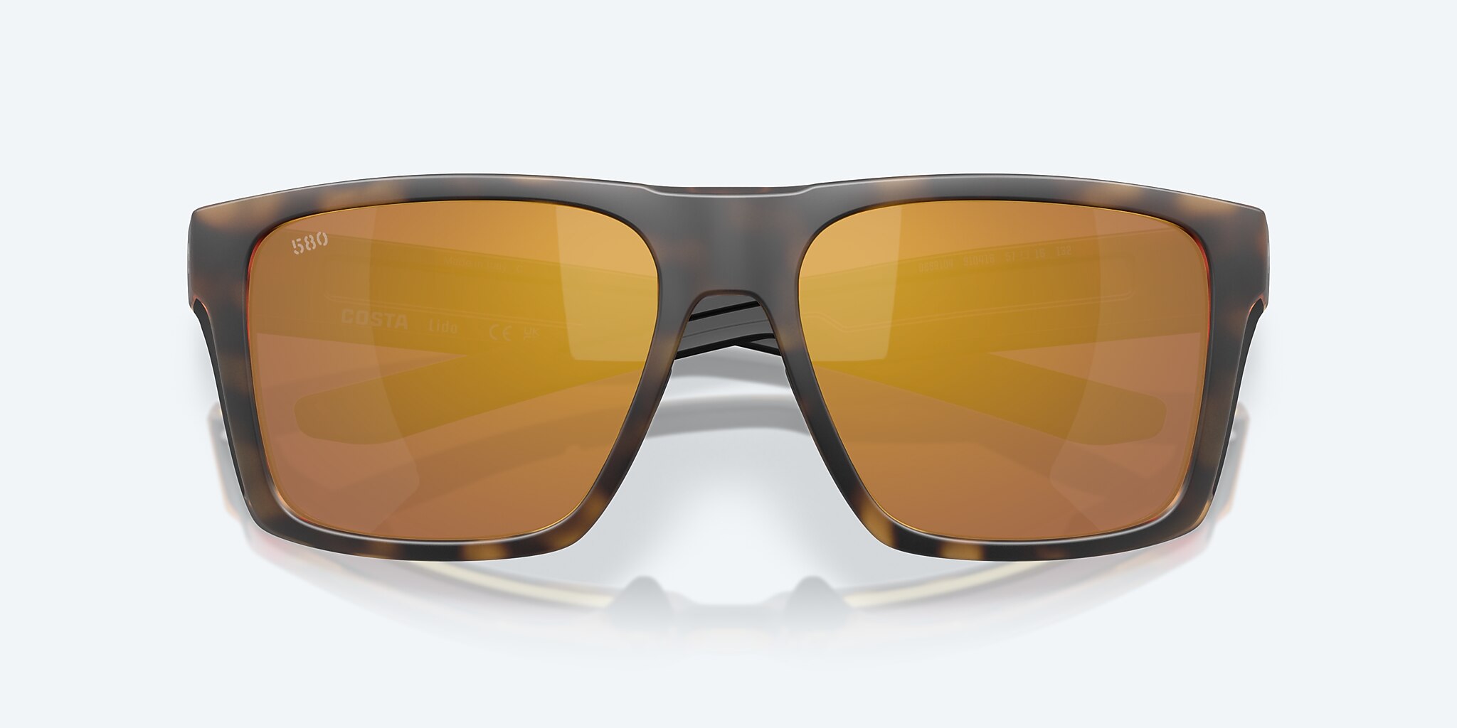 Gafas de sol Costa Lido XL (57-16) con Oro Espejado lente y Carey Mate montura Imagen 5 de 7