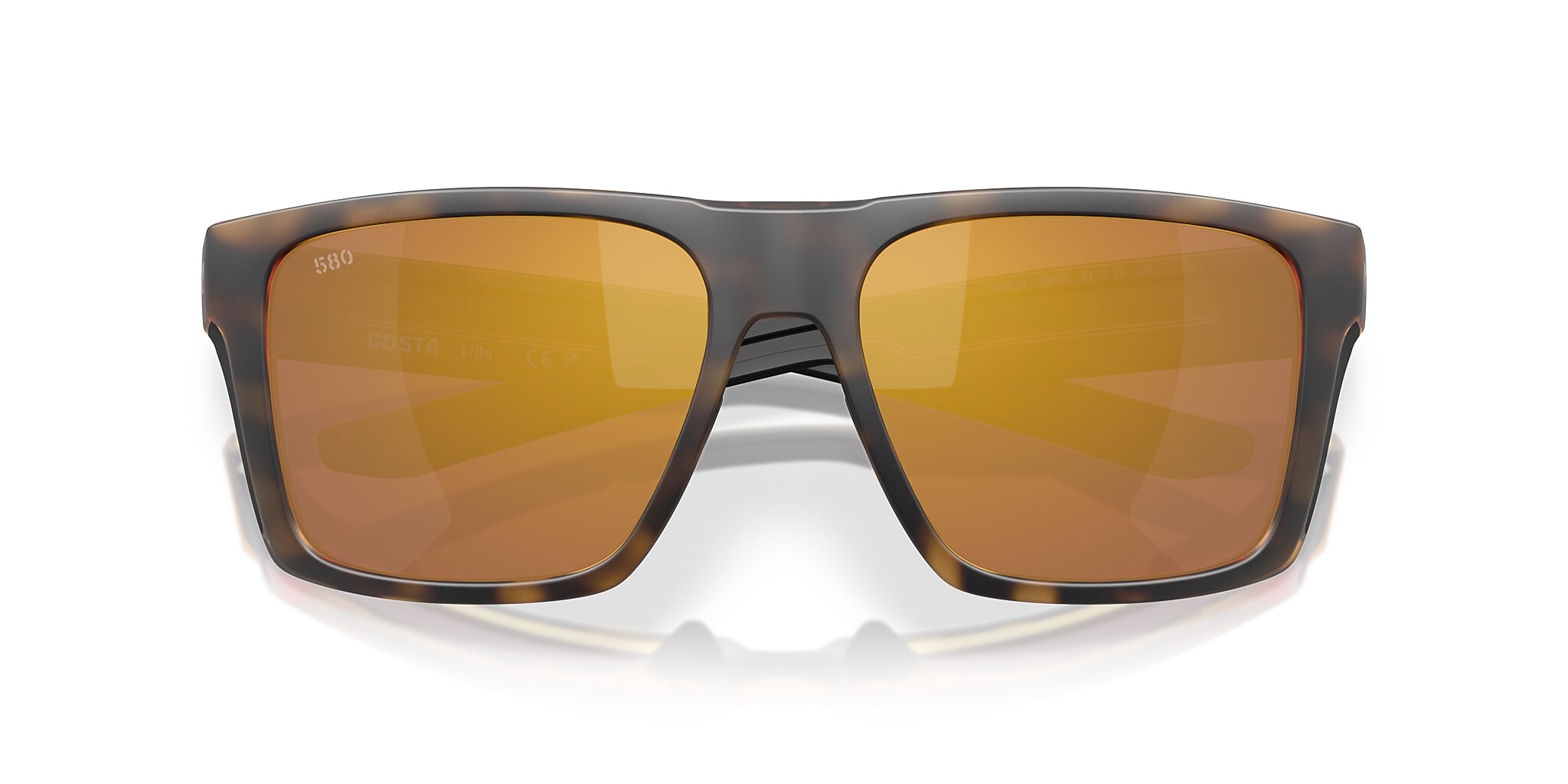 Costa Lido XL (57-16) with Gold Mirror lenses and Matte Tortoise