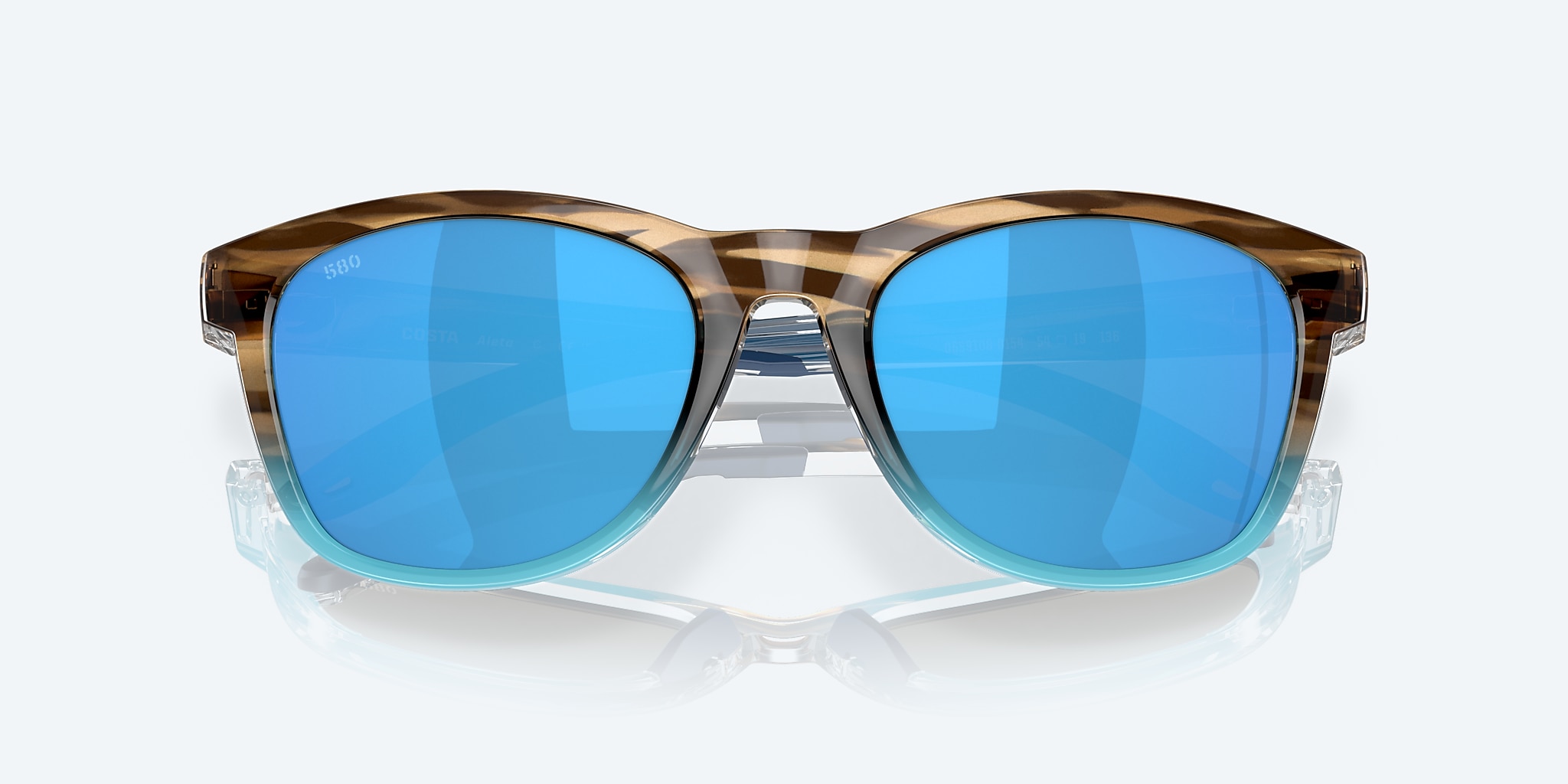 Sunglasses Costa Aleta L (54-19) with Blue Mirror lens and Wahoo frame Image 5 of 7 Sunglasses Costa Aleta L (54-19) with Blue Mirror lens and Wahoo frame Image 5 of 7