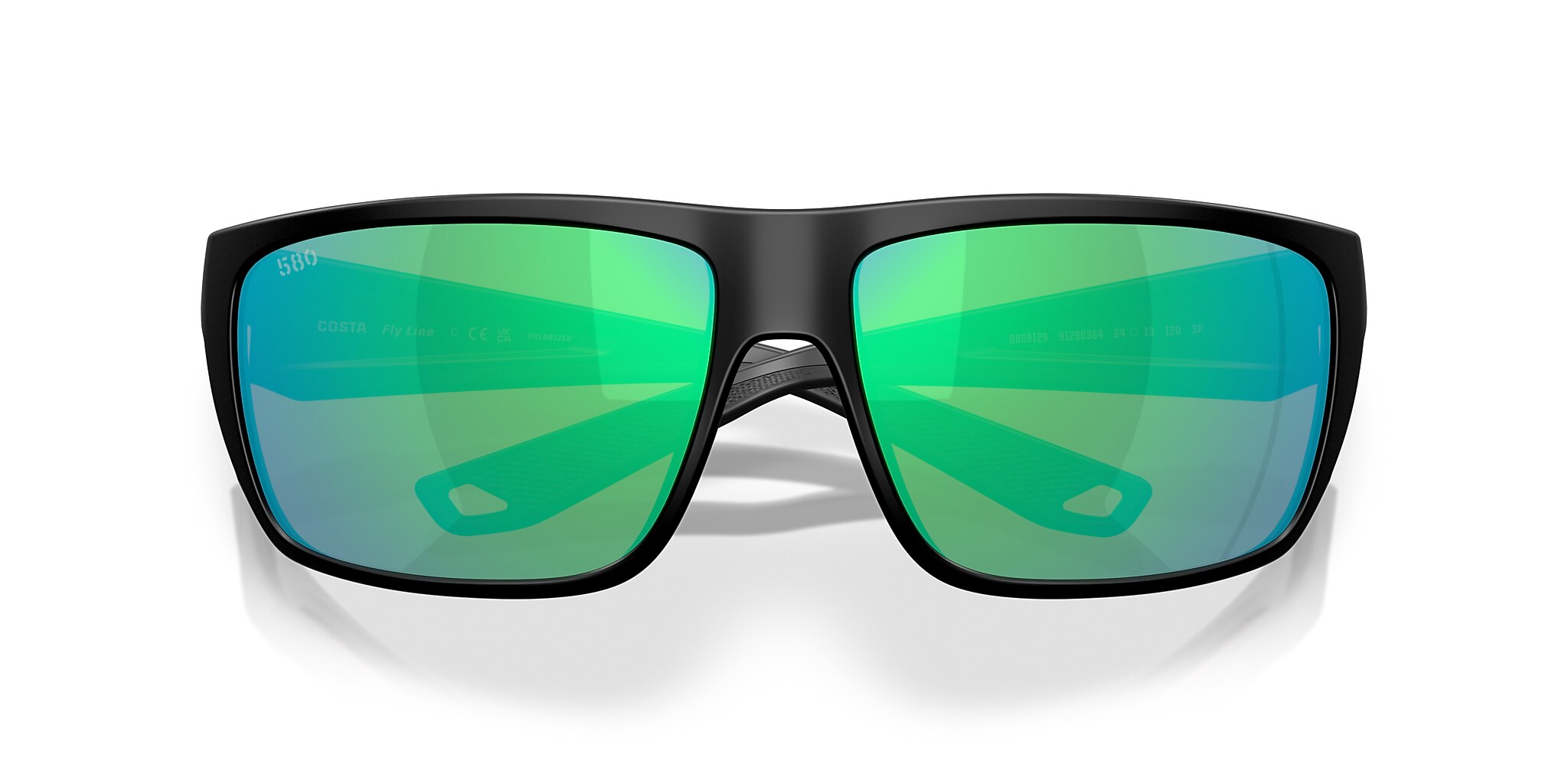 Costa Fly Line L (64-13) with Green Mirror lenses and Matte Black