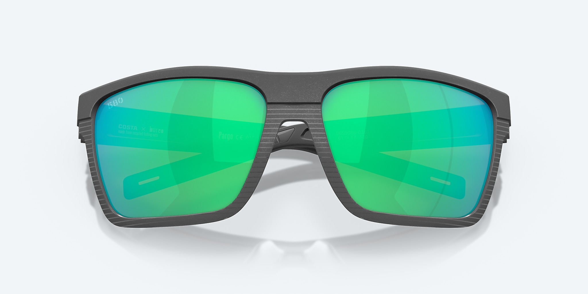 Sunglasses Costa Pargo L (61-17) with Green Mirror lens and Dark Gray frame Image 5 of 7 Sunglasses Costa Pargo L (61-17) with Green Mirror lens and Dark Gray frame Image 5 of 7