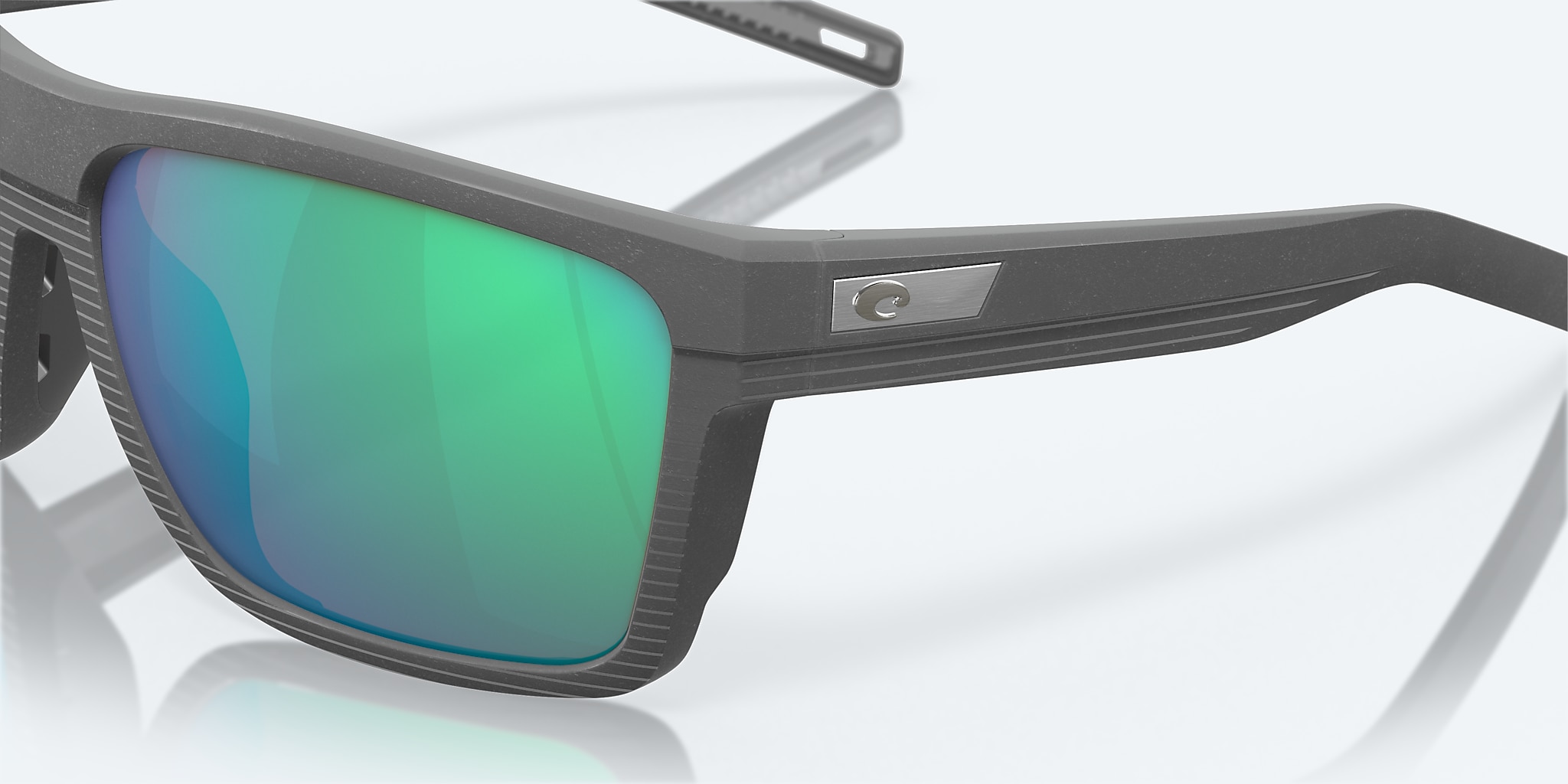 Sunglasses Costa Pargo L (61-17) with Green Mirror lens and Dark Gray frame Image 6 of 7 Sunglasses Costa Pargo L (61-17) with Green Mirror lens and Dark Gray frame Image 6 of 7
