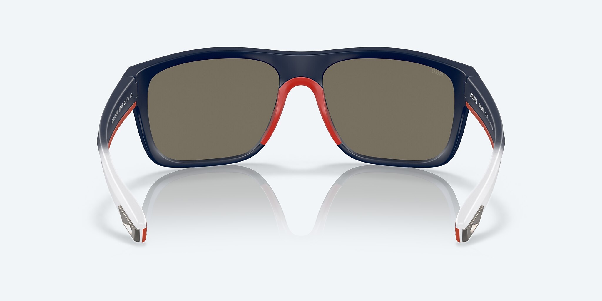 Sunglasses Costa Freedom Series Broadbill L (60-16) with Blue Mirror lens and Matte Freedom Fade frame Image 4 of 7
