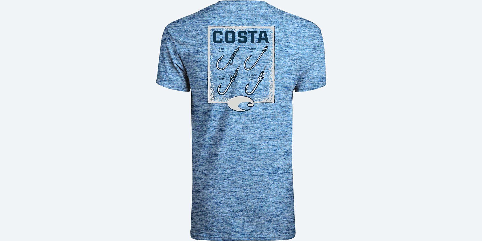 Apparel Royal Blue Heather Costa Tech How To Hooks Ss Image 1 of 2 Apparel Royal Blue Heather Costa Tech How To Hooks Ss Image 1 of 2