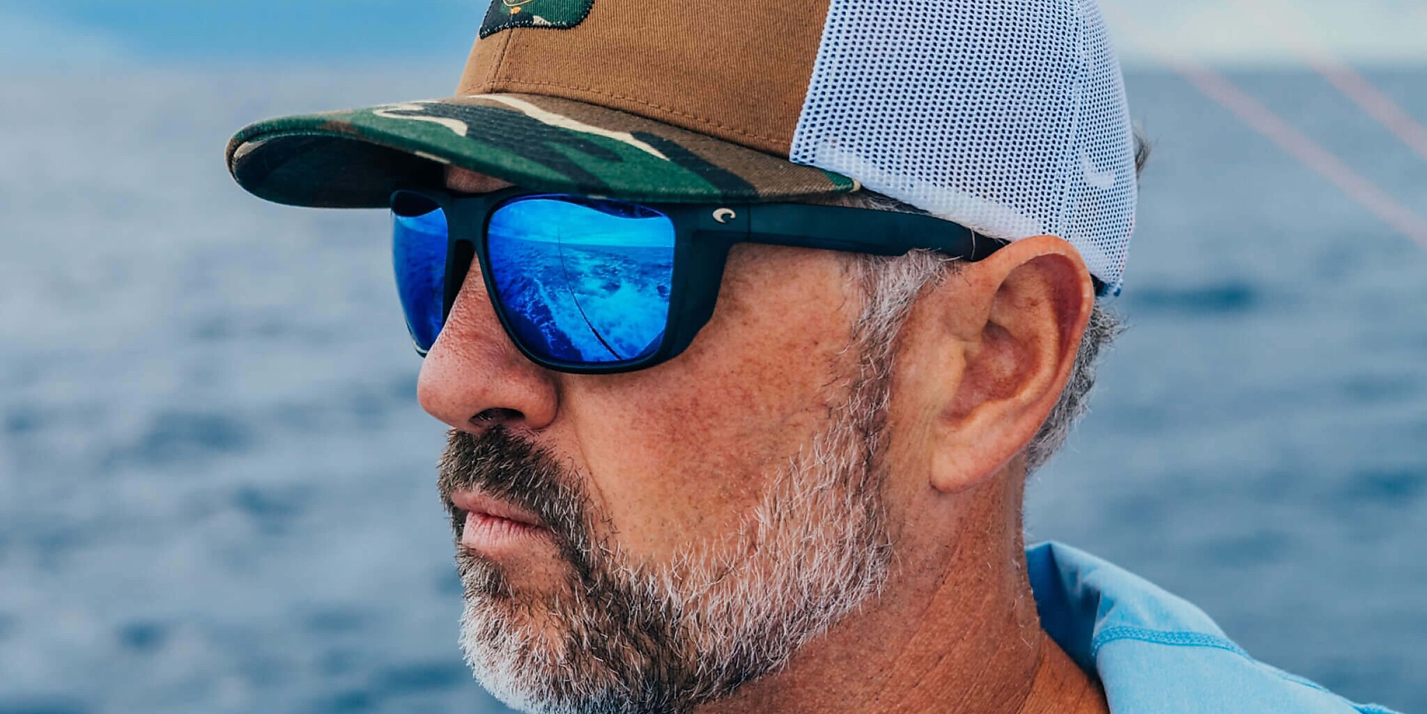 ゴルフィッカーズ Costa Ferg XL XXL (62-16) with Blue Mirror lenses and Matte Black