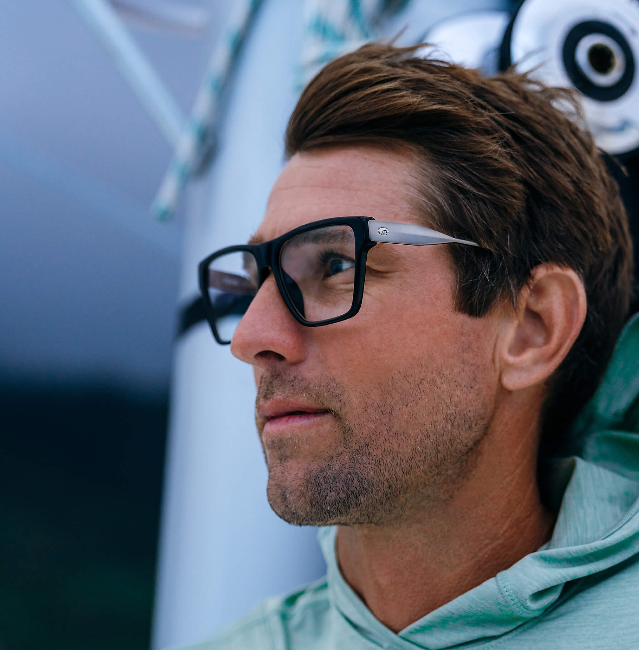 Eyeglasses Costa Pacific Rise 500 L (57-15) with Demo Lens lens and Black frame Image 3 of 8 Eyeglasses Costa Pacific Rise 500 L (57-15) with Demo Lens lens and Black frame Image 3 of 8