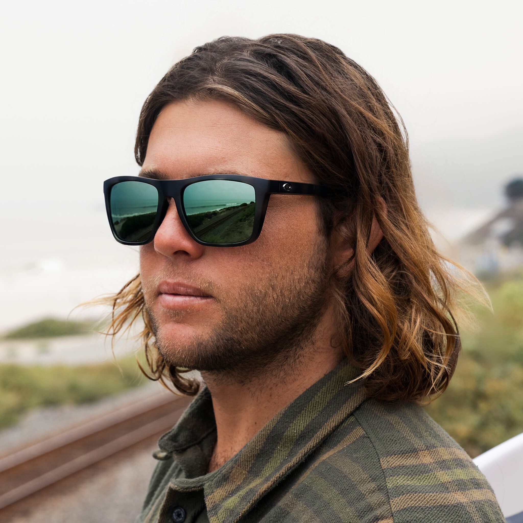 Costa Mainsail XL XXL (59-18) with Gray Silver Mirror lenses and