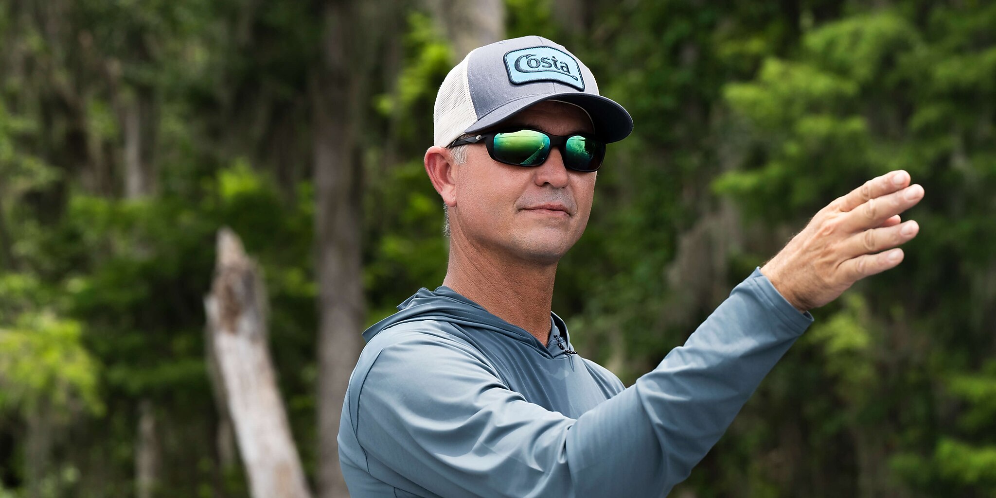 Costa Brine II M (59-17) with Green Mirror lenses and Matte