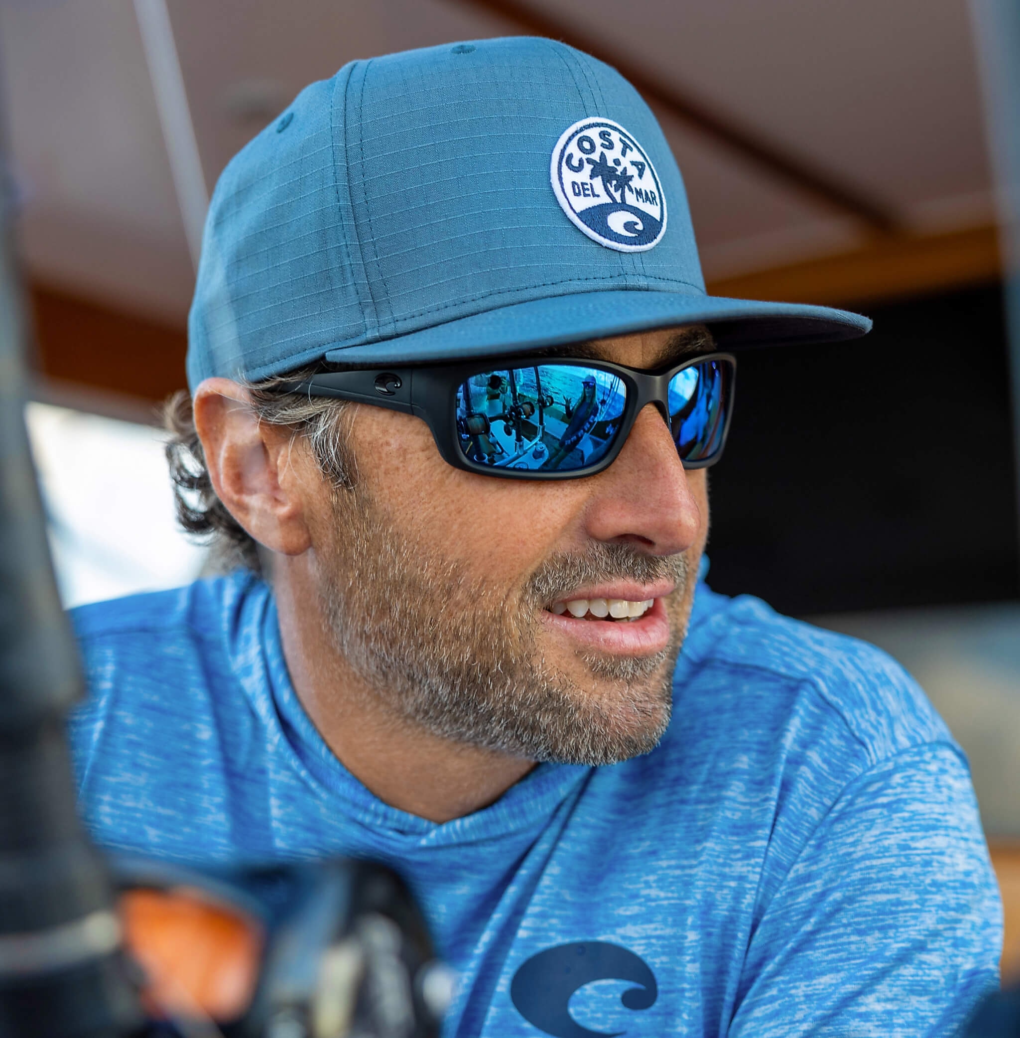 Sunglasses Costa Jose L (62-16) with Blue Mirror lens and Blackout frame Image 3 of 9 Sunglasses Costa Jose L (62-16) with Blue Mirror lens and Blackout frame Image 3 of 9