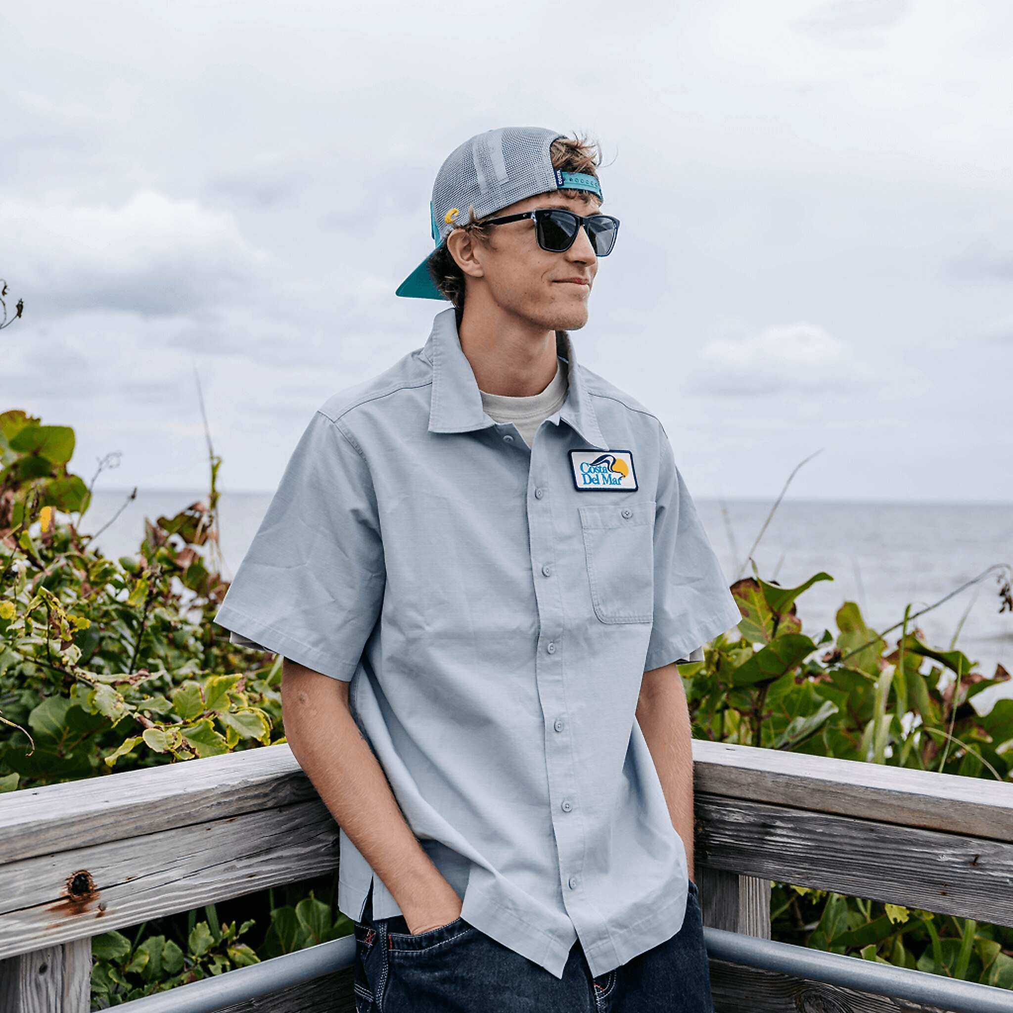 Apparel Deck Gray Costa New Silhouette Del Mar Woven Image 3 of 5