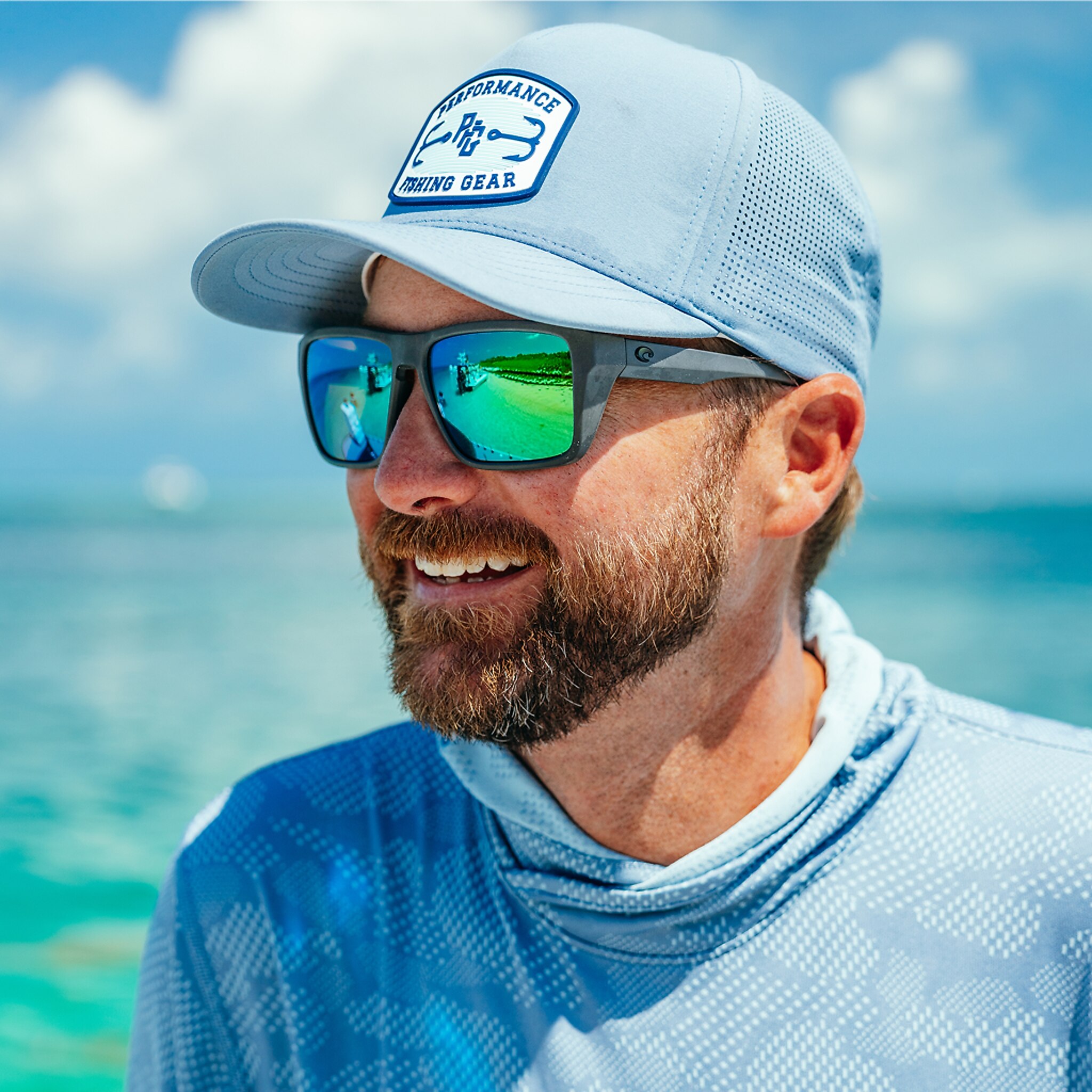 Costa Tavi XXL (61-15) with Green Mirror lenses and Netplus Dark