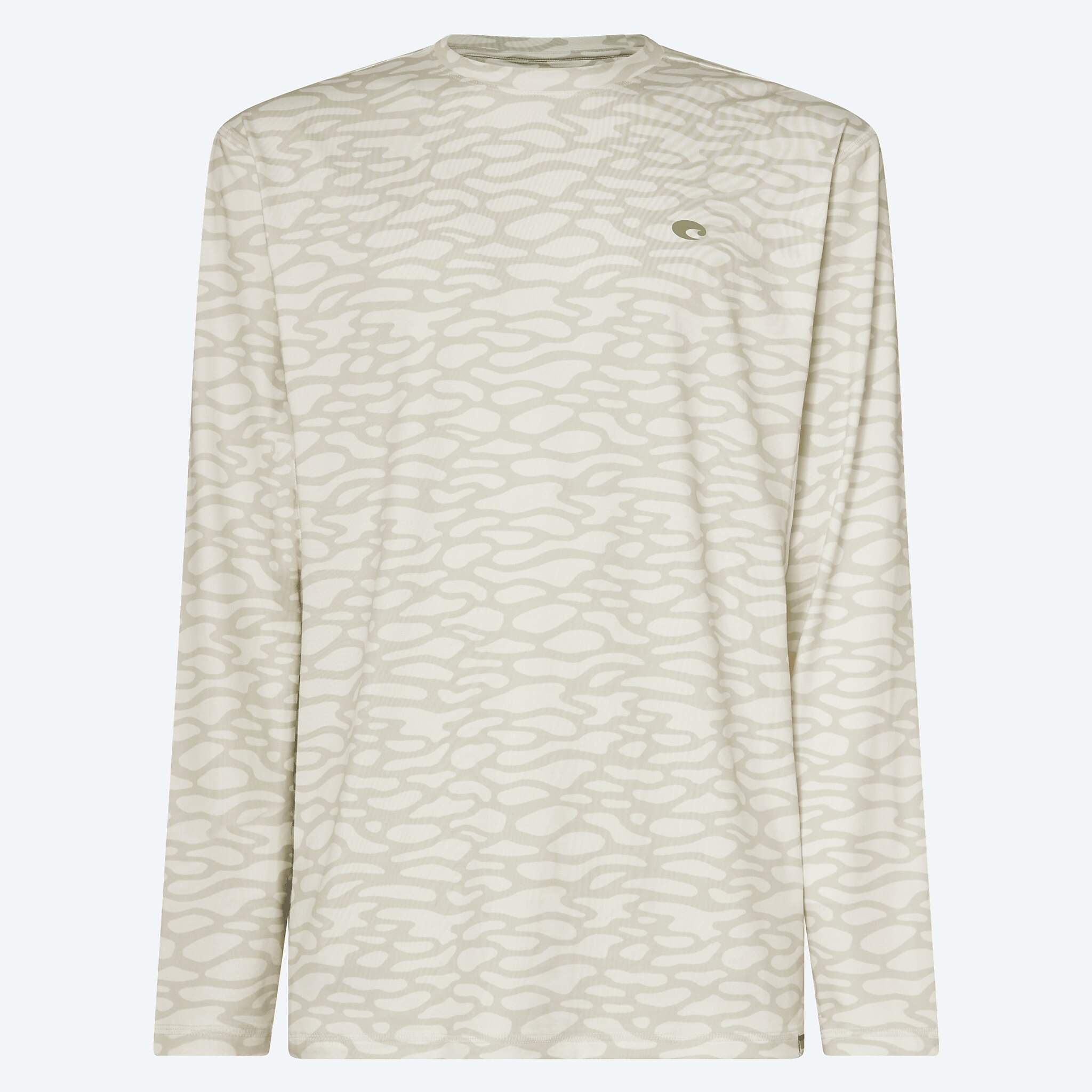 Apparel Water Print White Costa Ls Voyager Performance Shirt Image 1 de 4